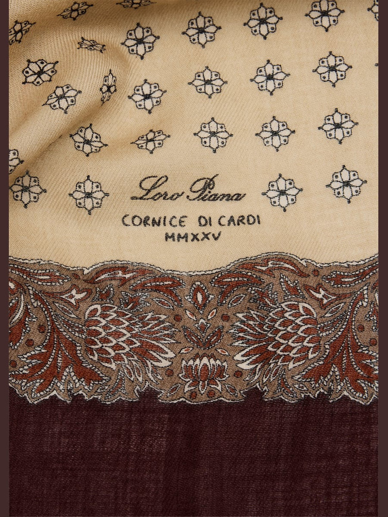 Loro Piana Men's Cornice di Cardi Wool Foulard outlook