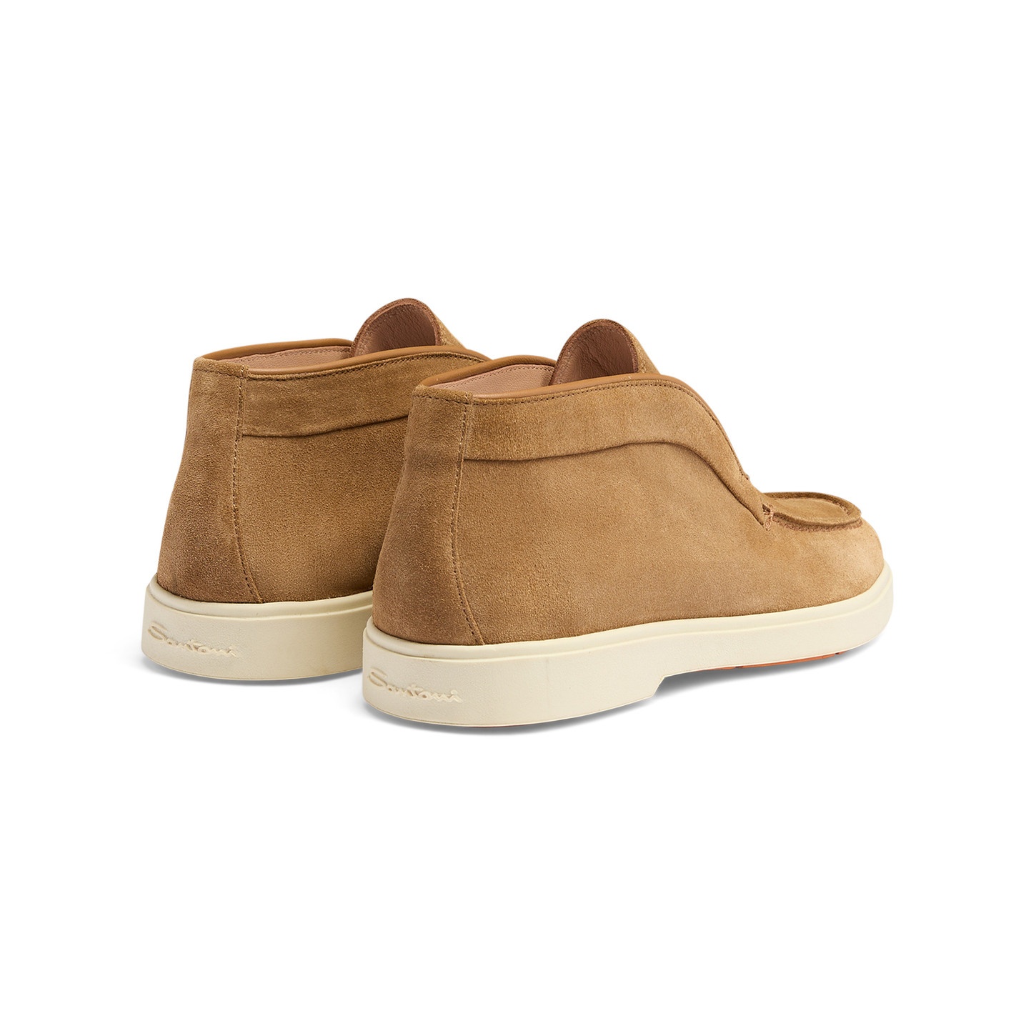 Women's light brown suede desert boot - 3