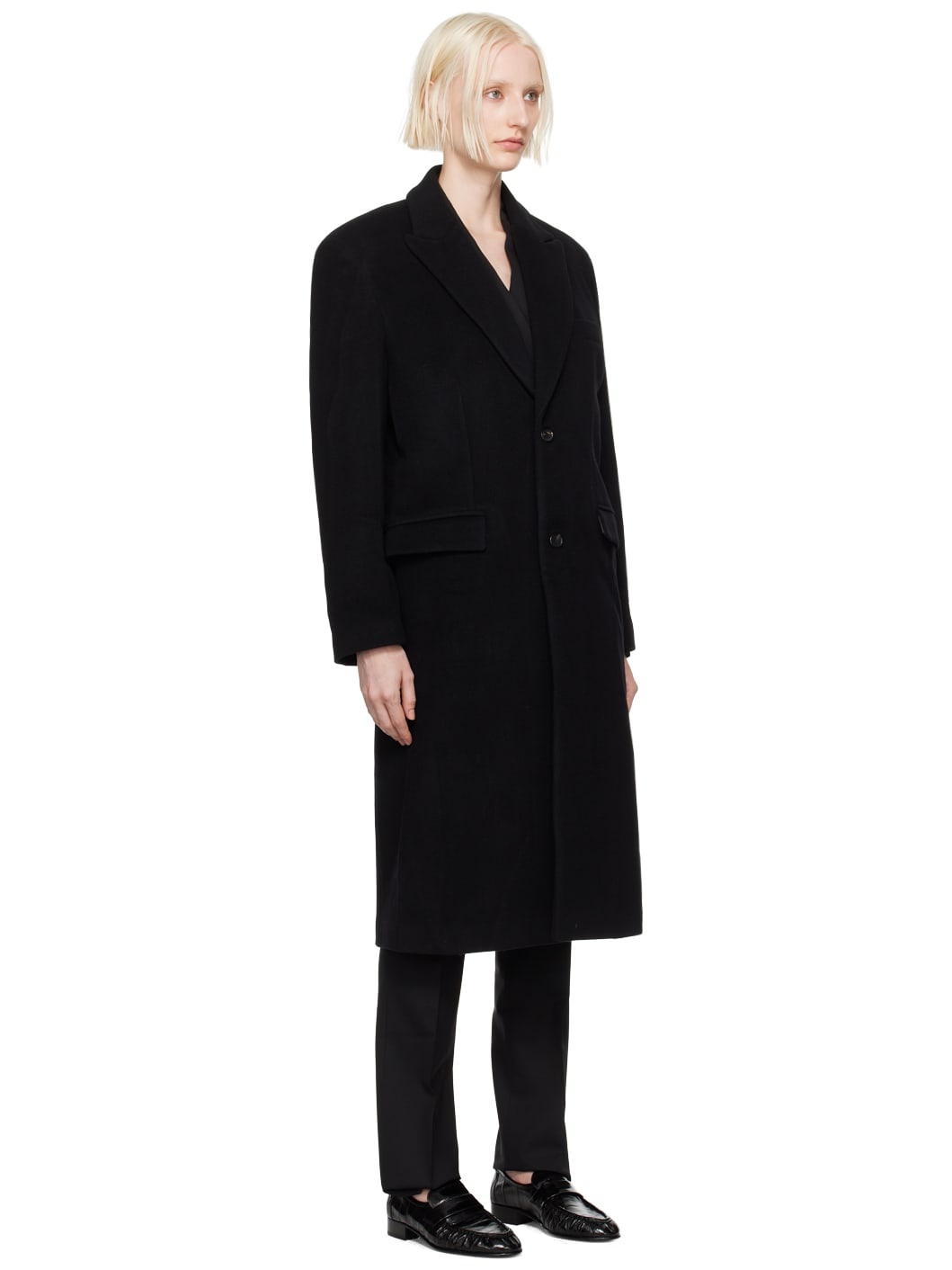 Black Classic Coat - 2