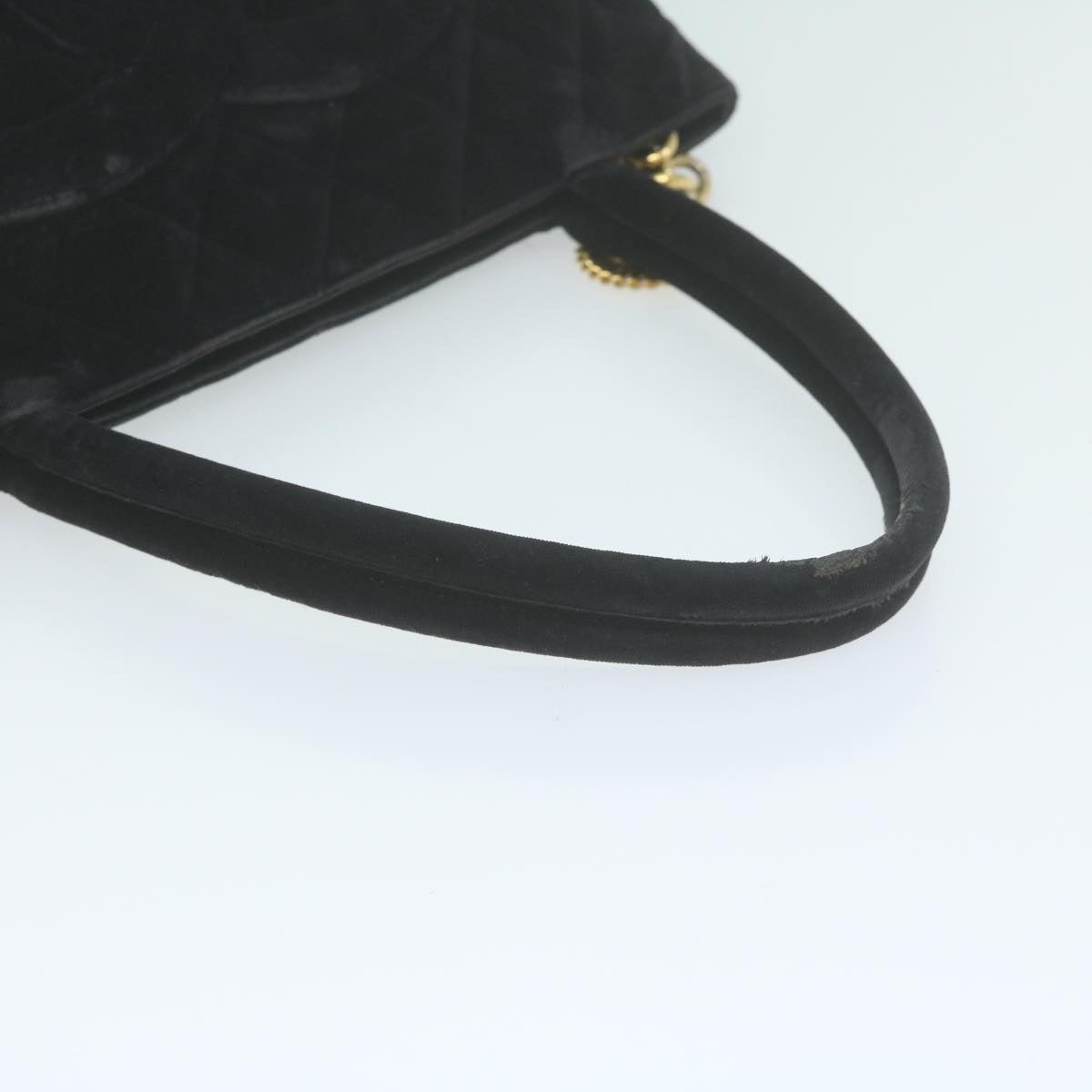 CHANEL Materasse Tote Bag Velor Standard Black CC - 14