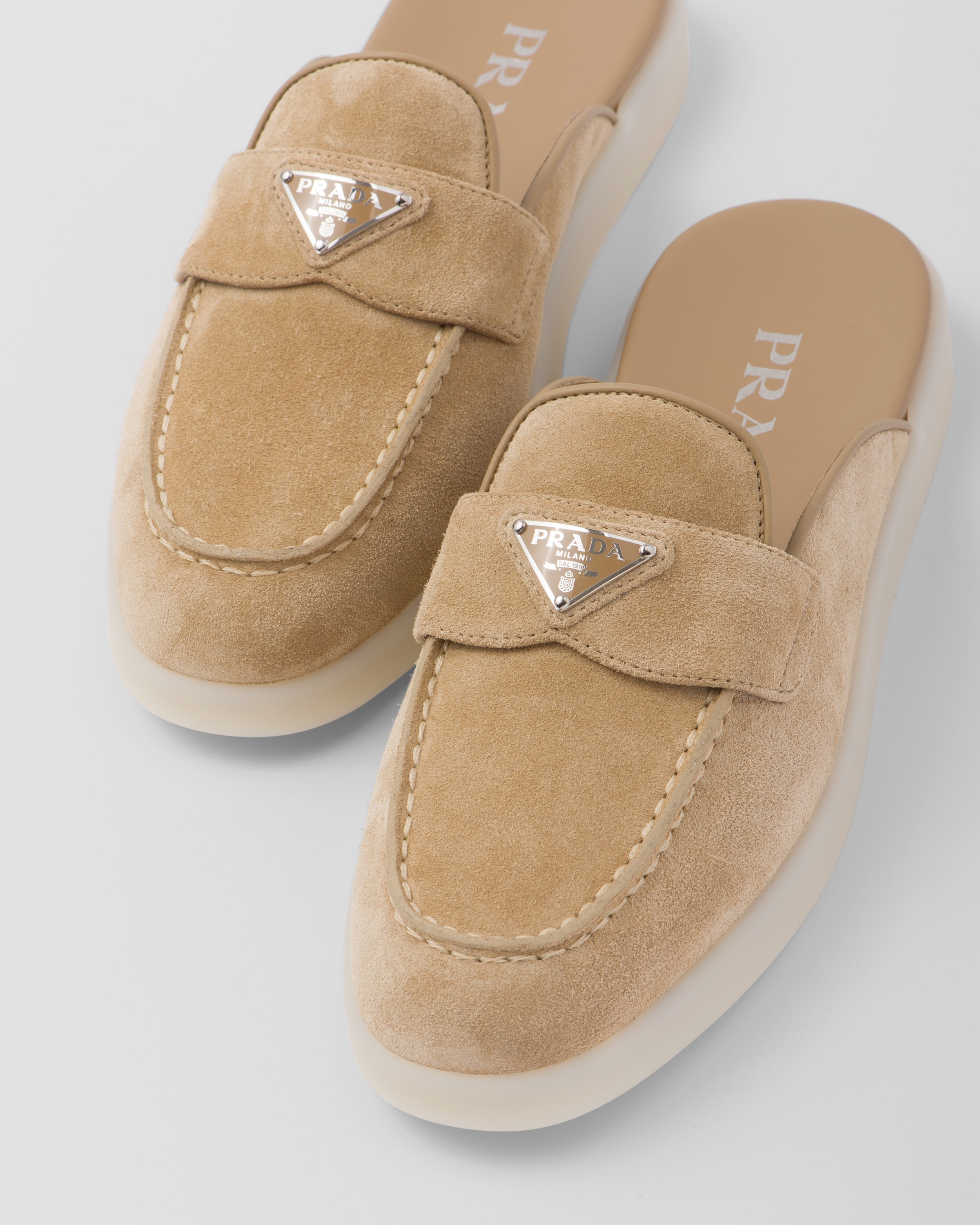 Suede mules - 5