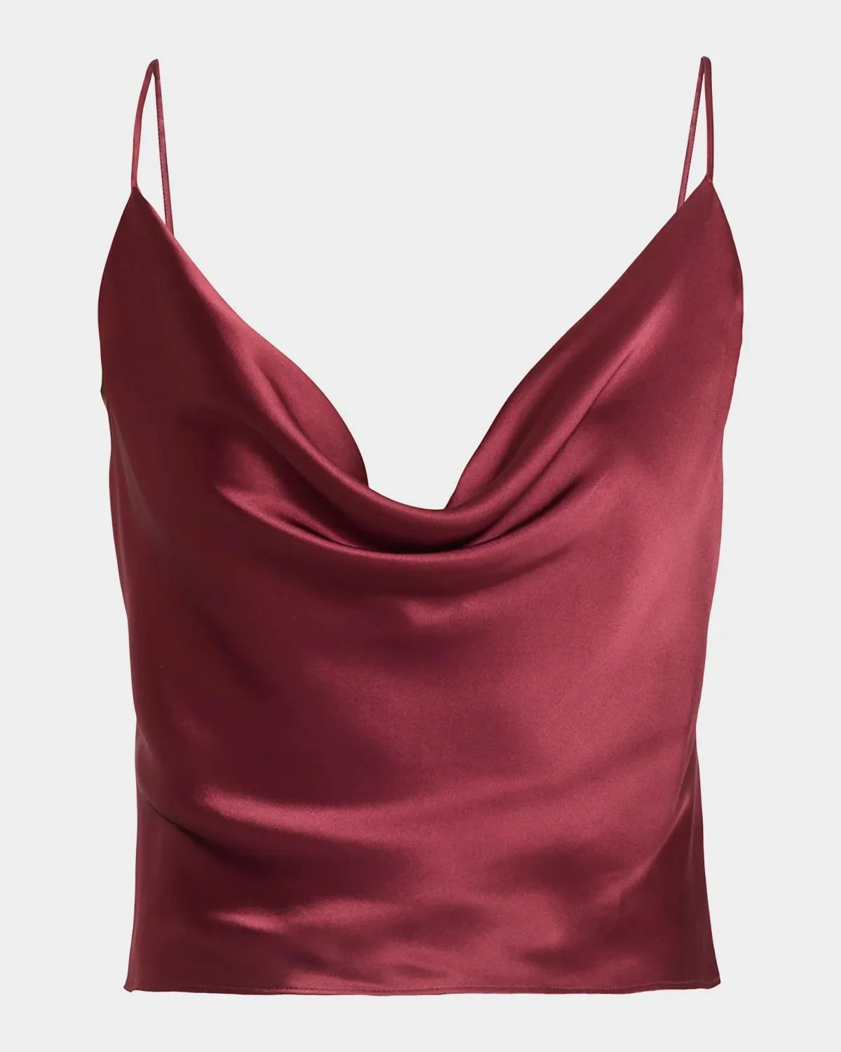 Calista Cowl-Neck Silk Camisole - 1