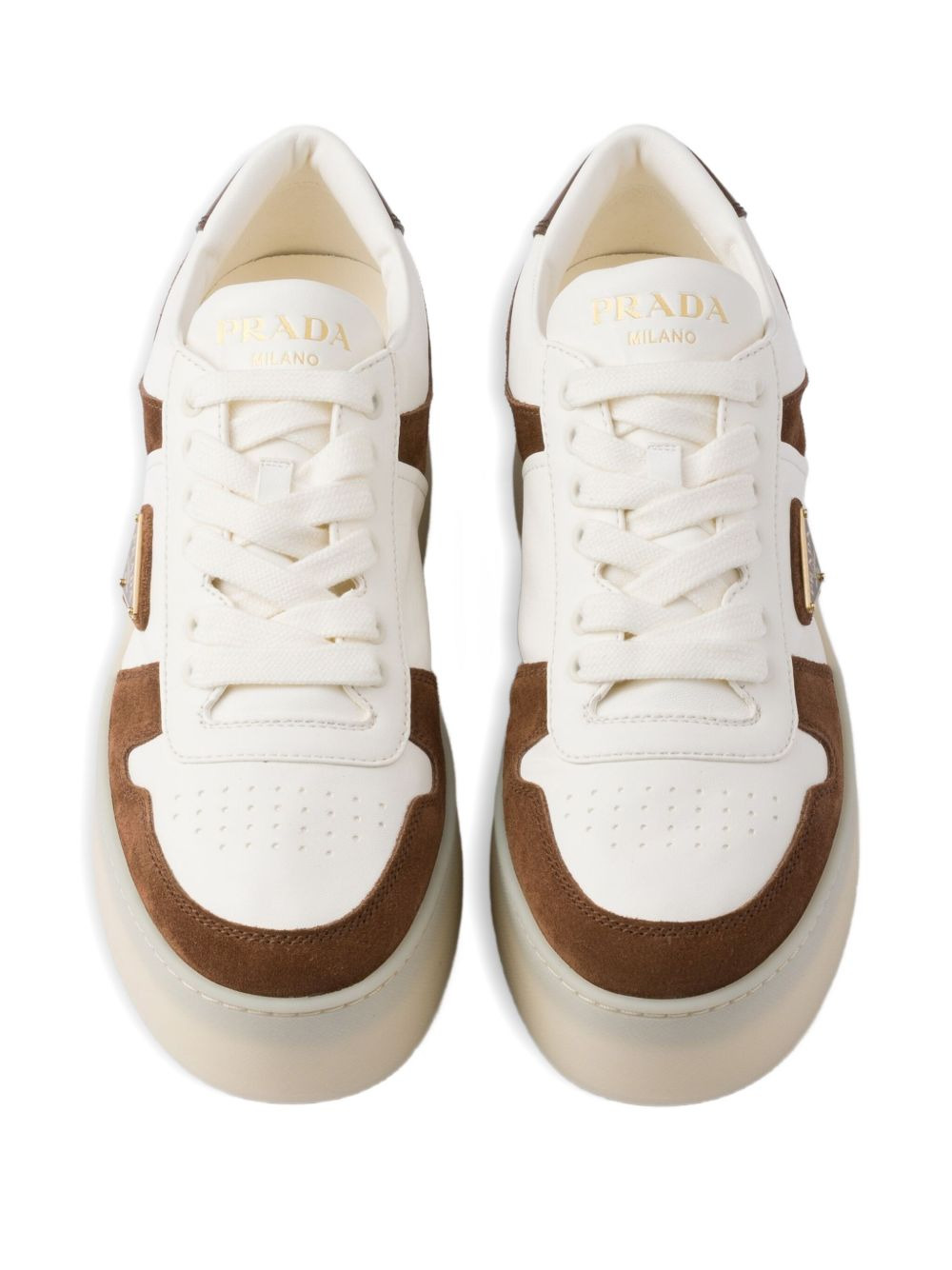 Downtown Bold platform triangle-logo sneakers - 4