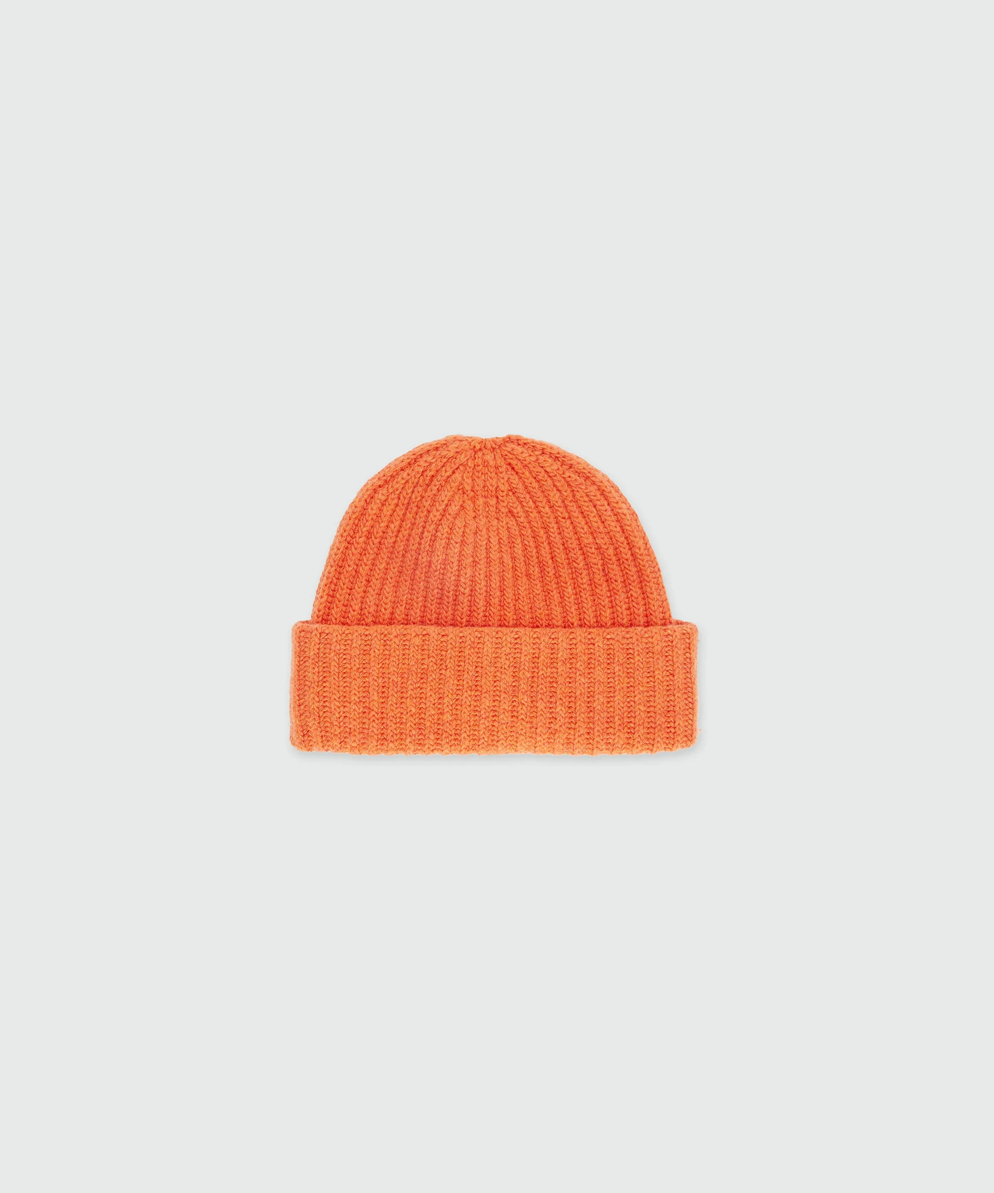 Orange ribbed hat with MSGM label - 1