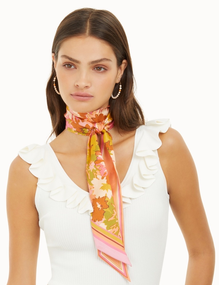 SILK NECK TIE SCARF - 2