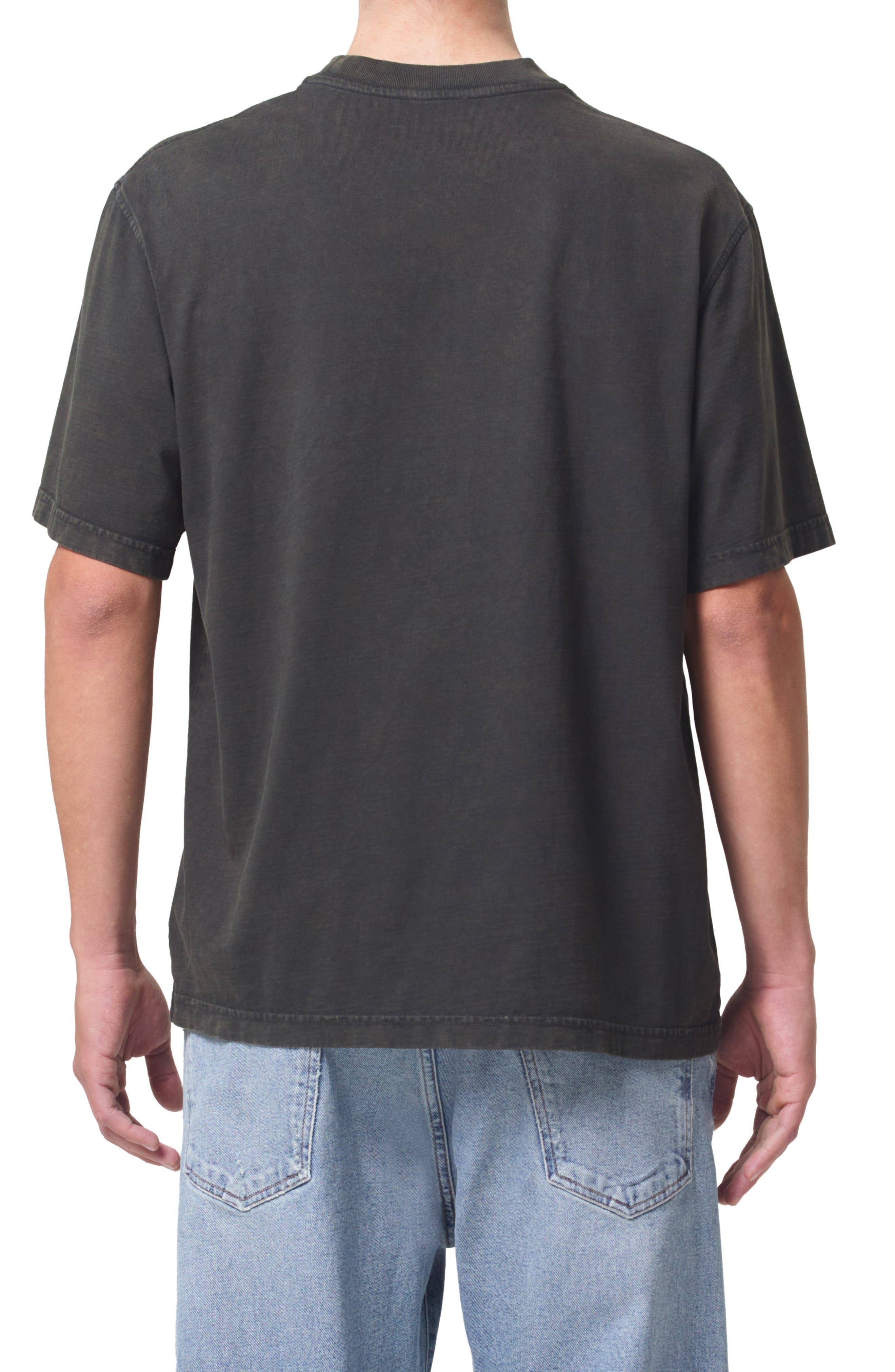 AGOLDE Asha Oversize Mock Neck T-Shirt in Fracture at Nordstrom - 2
