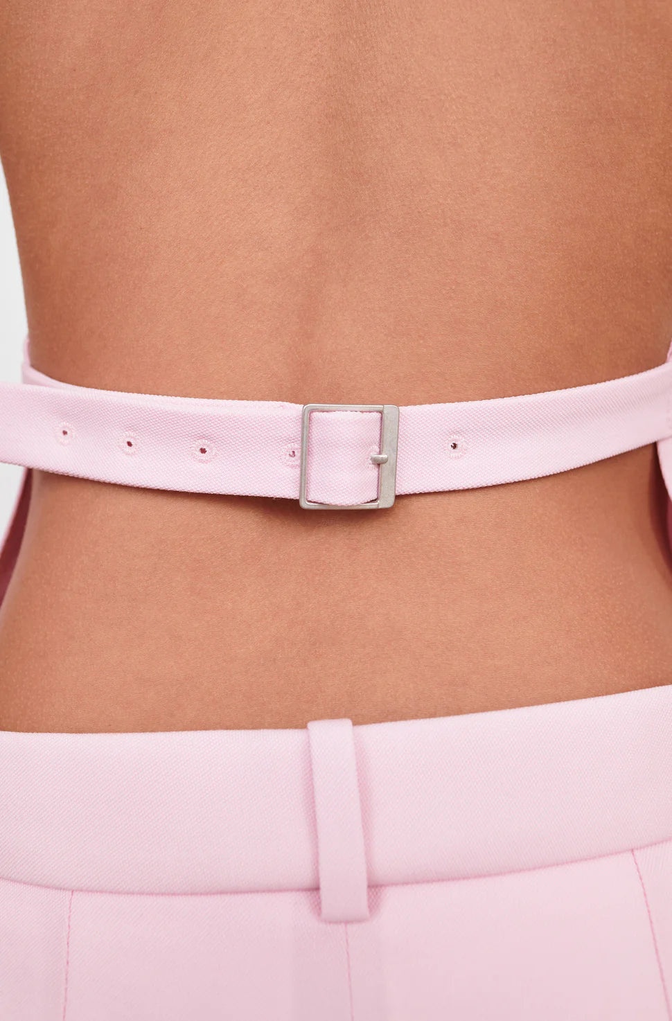 Backless Halter Top Blush - 4