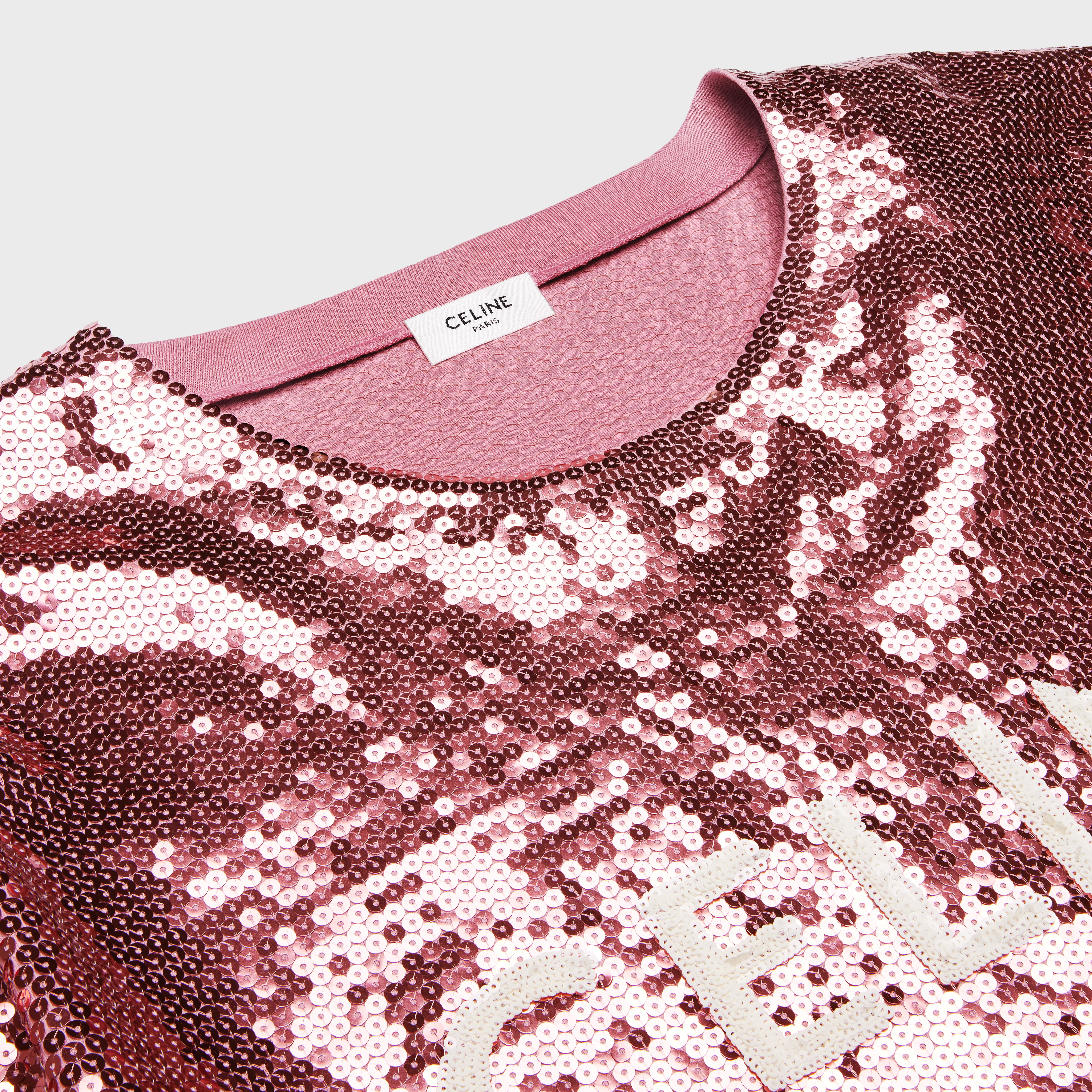 EMBROIDERED CELINE T-SHIRT IN COTTON JERSEY - 3