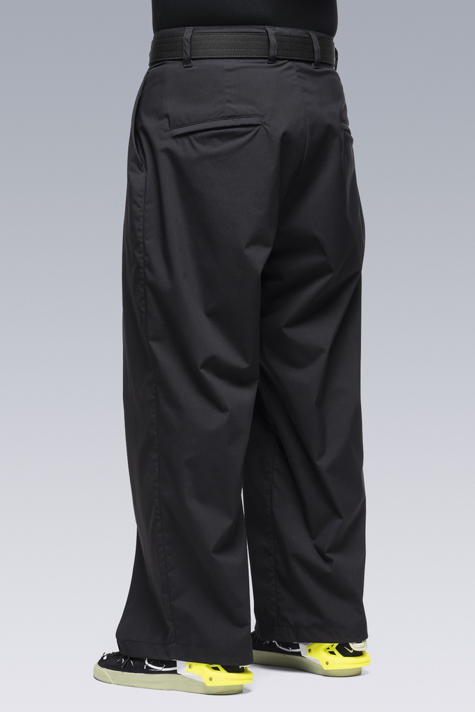 P45-E Encapsulated Nylon Single Pleat Trouser Black - 8