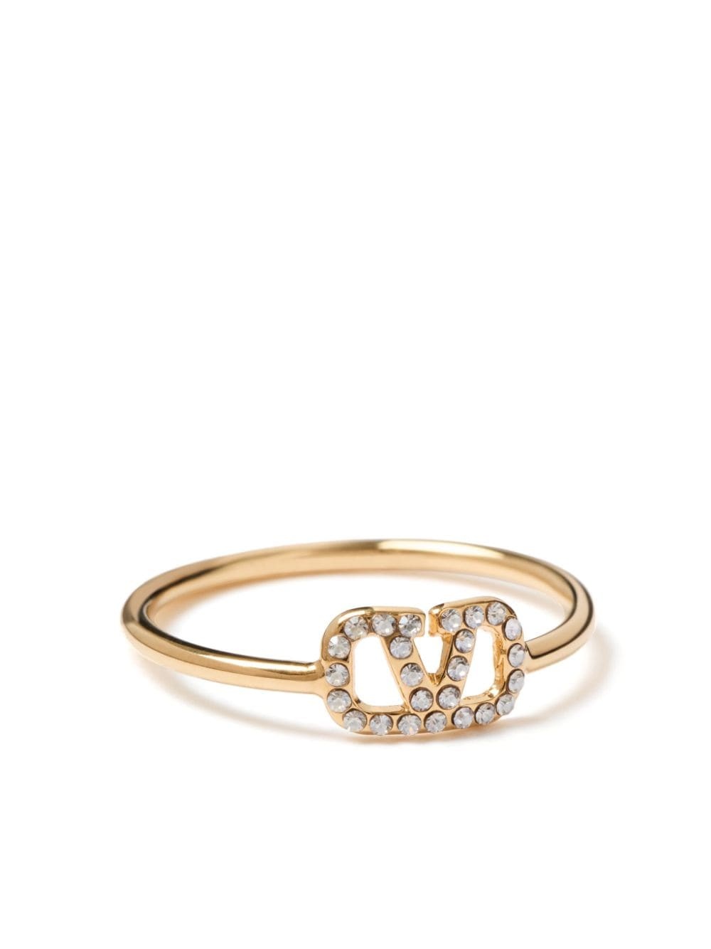 VLogo Signature crystal ring - 2