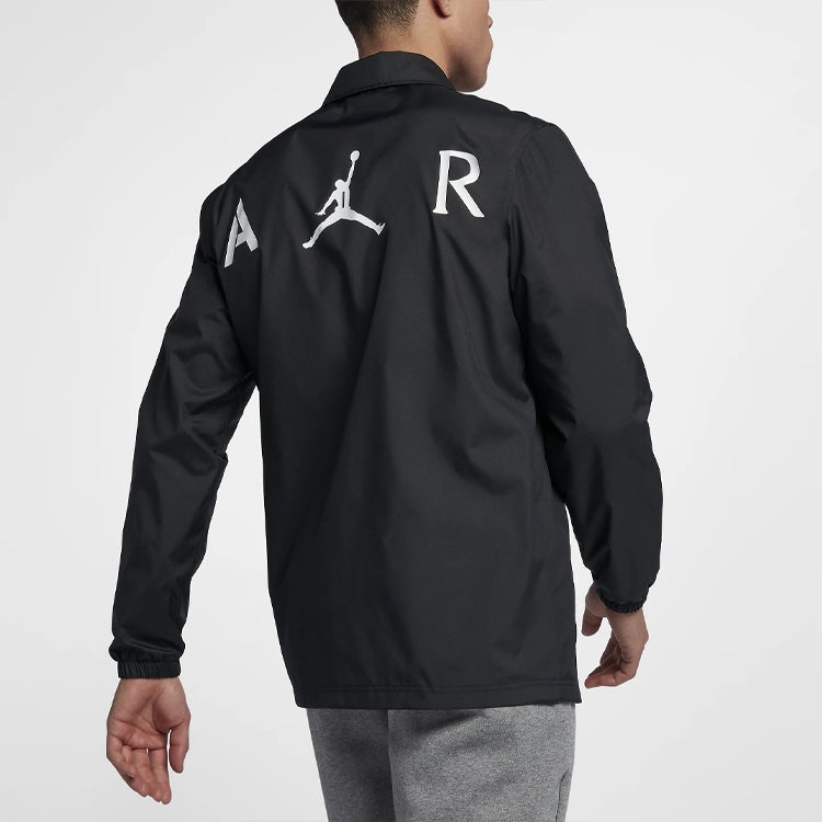 Air Jordan Jumpman Coaches lapel Coach Jacket Black AJ6796-010 - 4