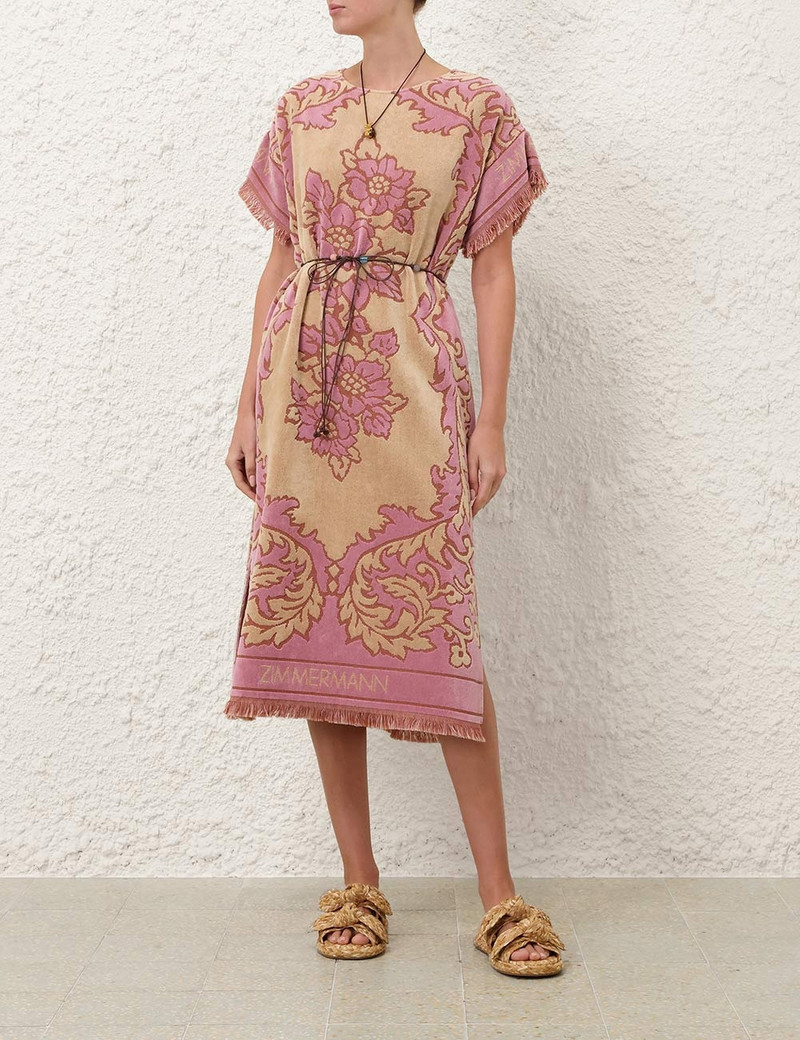 Zimmermann ASTER TOWELLING MIDI DRESS outlook