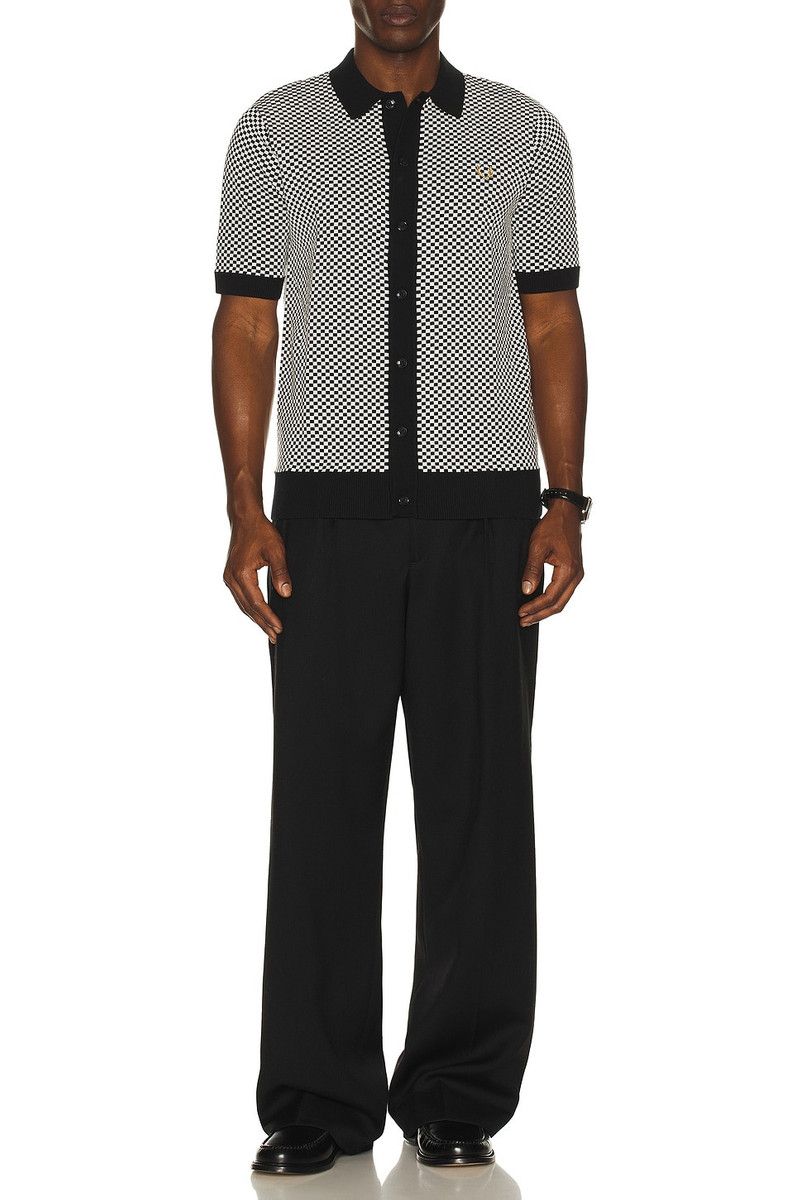 Fred Perry Chequrboard Button Thru Shirt outlook