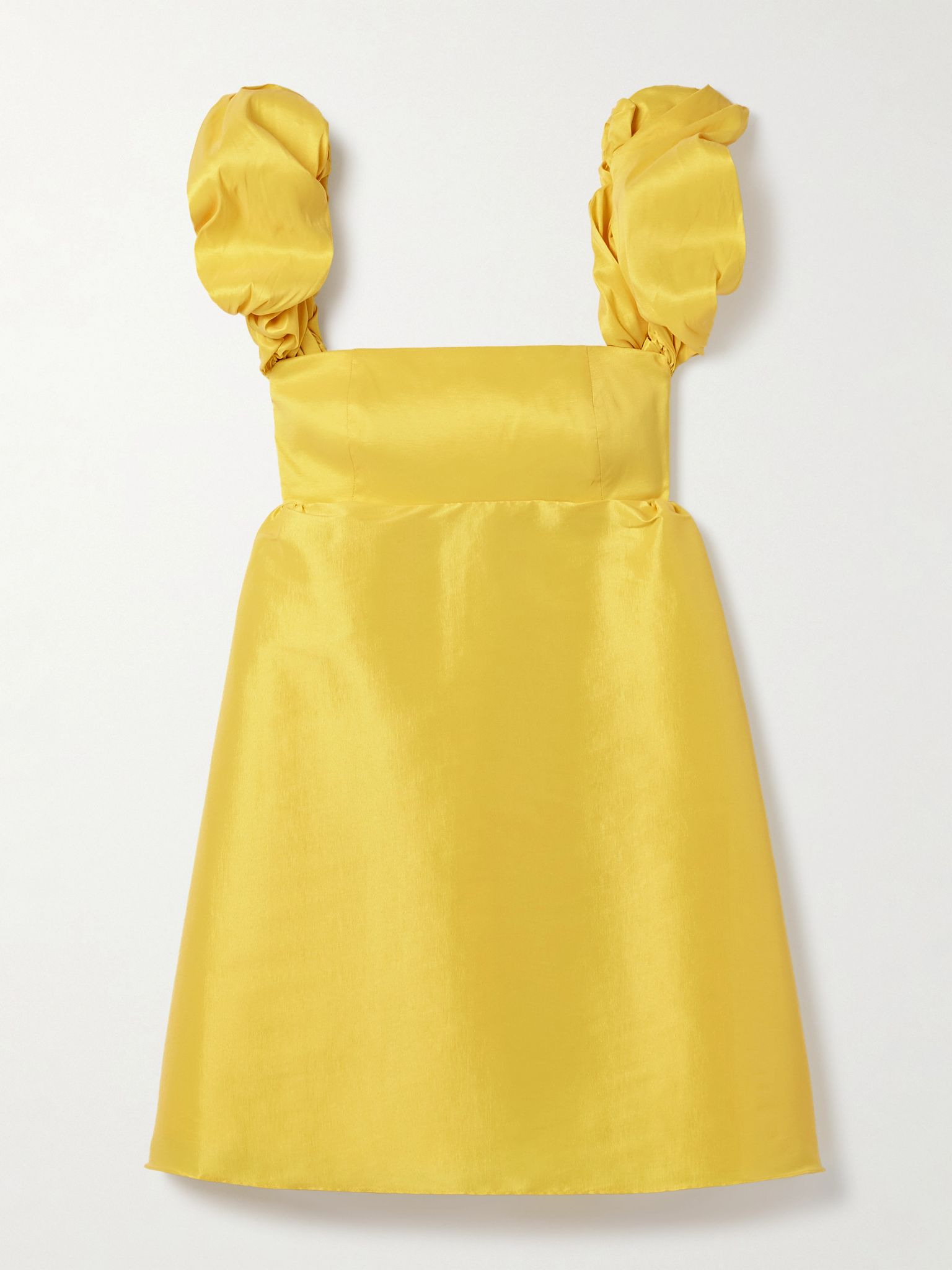 Angela taffeta mini dress Yellow - 1