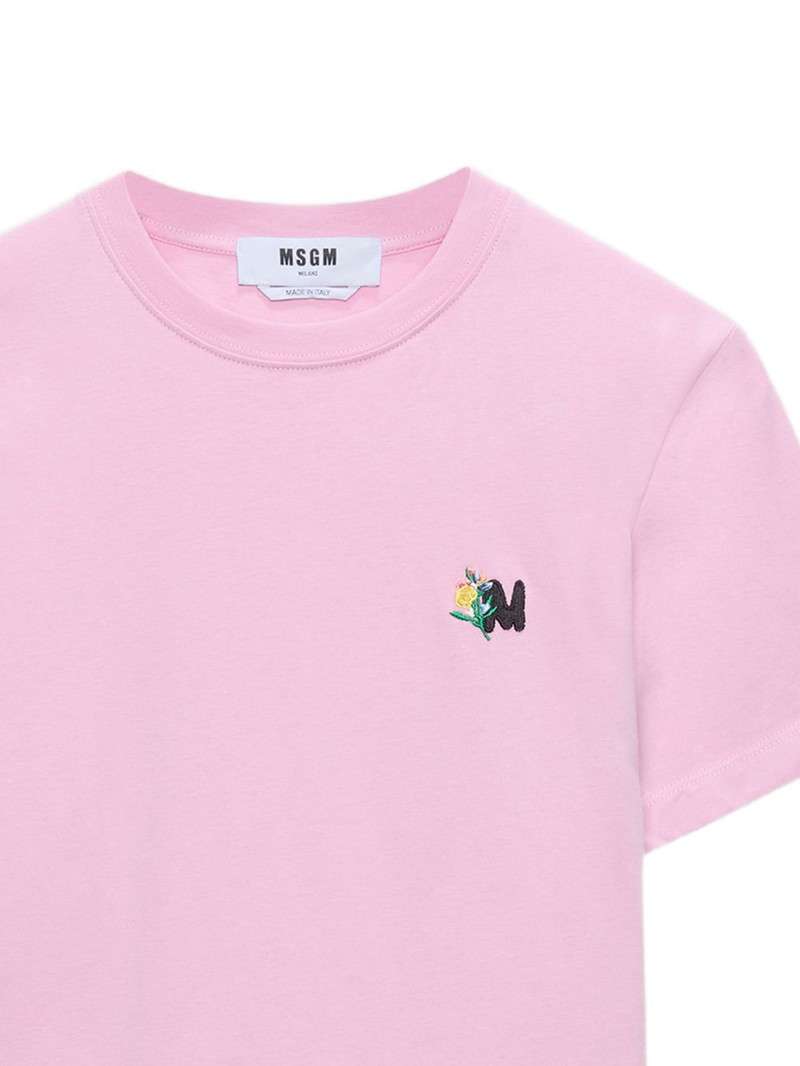 MSGM embroidery T-shirt outlook