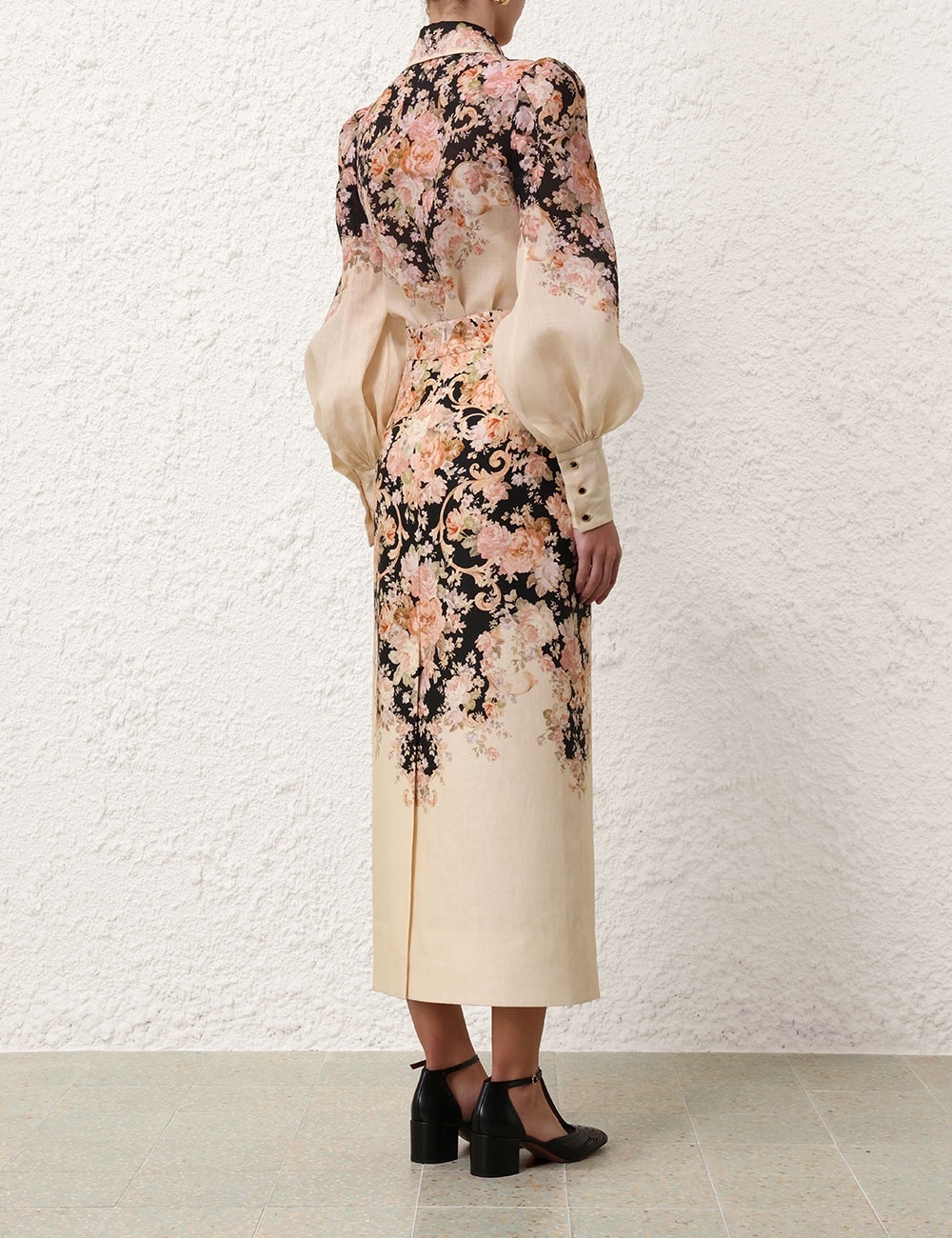 ILLUSTRATION PENCIL SKIRT - 4