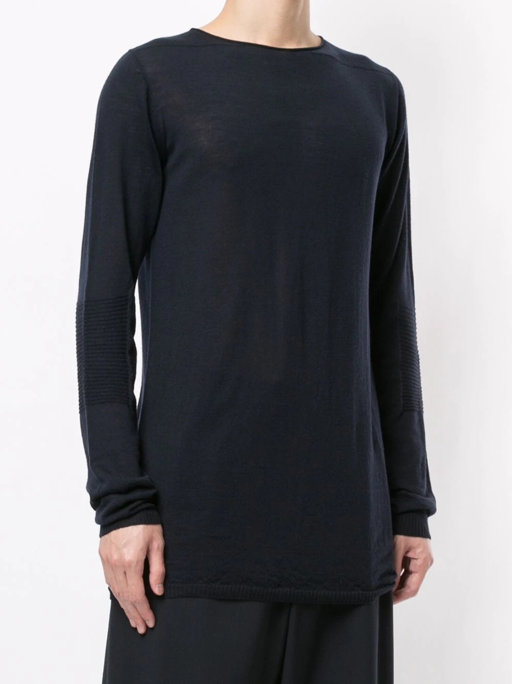 long-sleeved wool jumper - 3