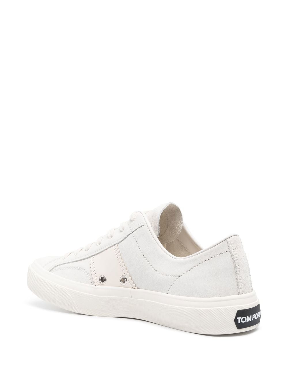 panelled low-top sneakers - 3