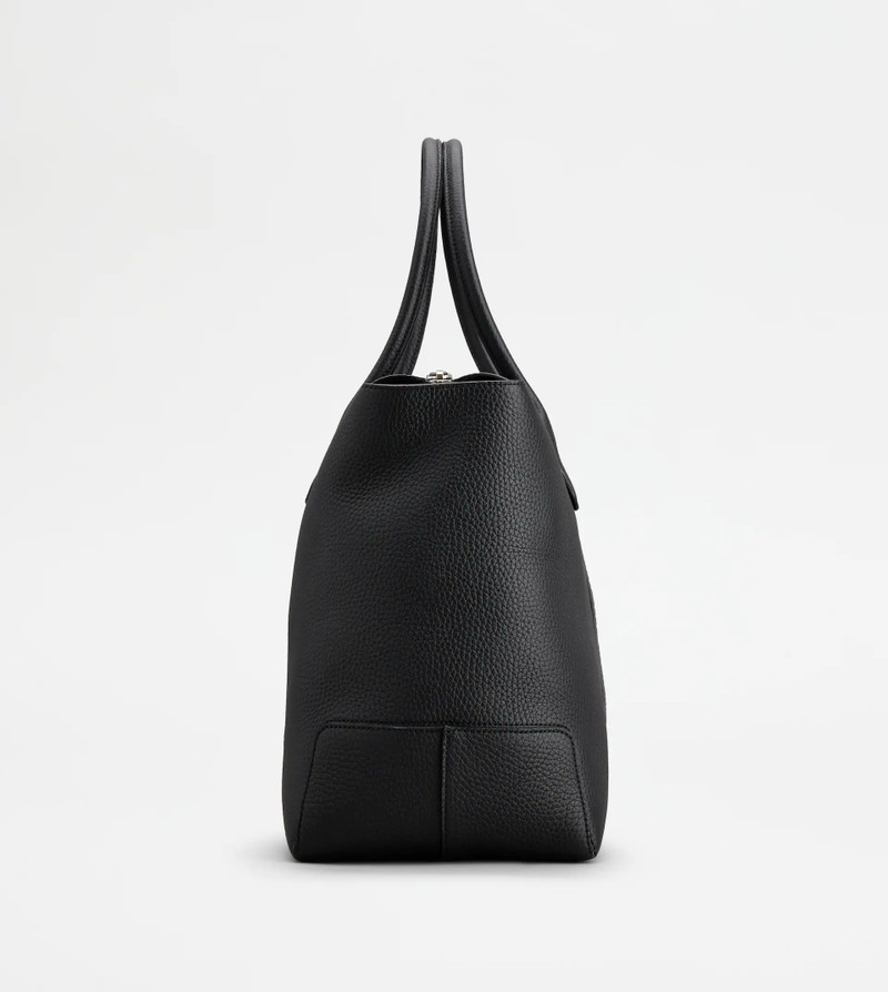 TOD'S DI BAG IN LEATHER LARGE - BLACK 2