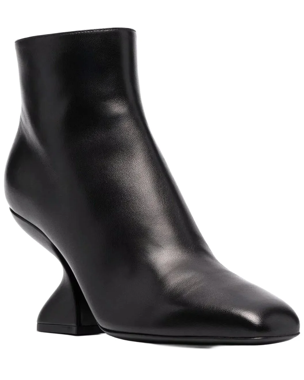 Ferragamo Sculpted Leather Bootie - 1