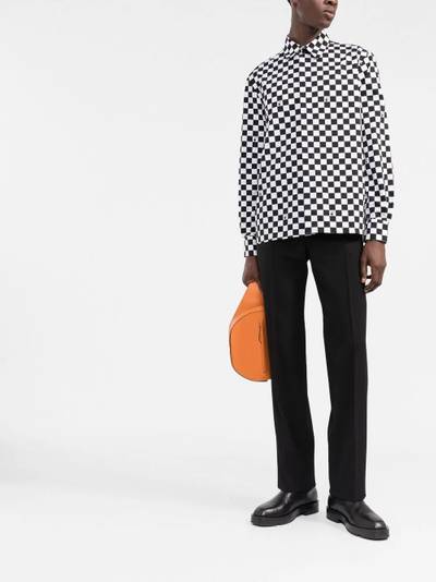 Off-White checkerboard print shirt outlook