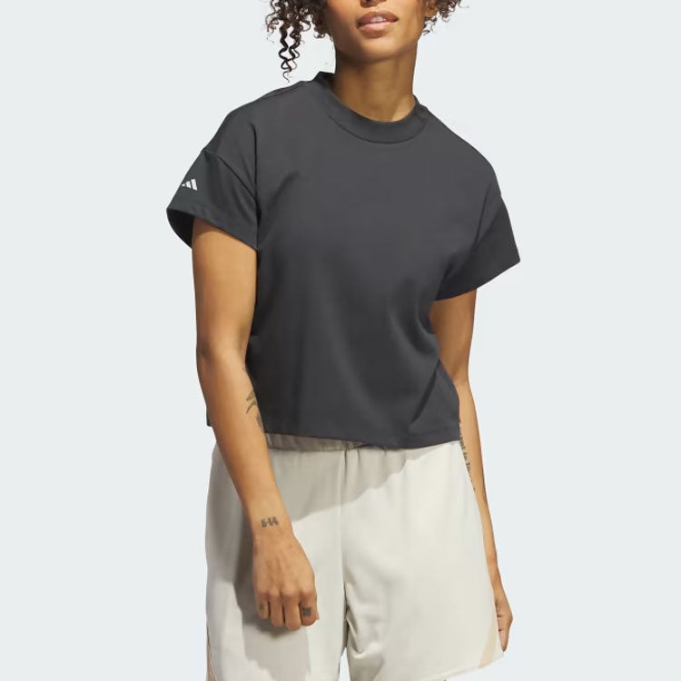 (WMNS) adidas Select Cutoff Tee 'Carbon' IJ5234 - 2