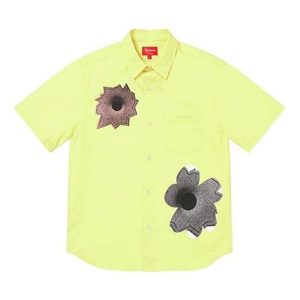 Supreme Nate Lowman S/S Shirt 'Yellow Grey' SUP-SS22-219 - 1