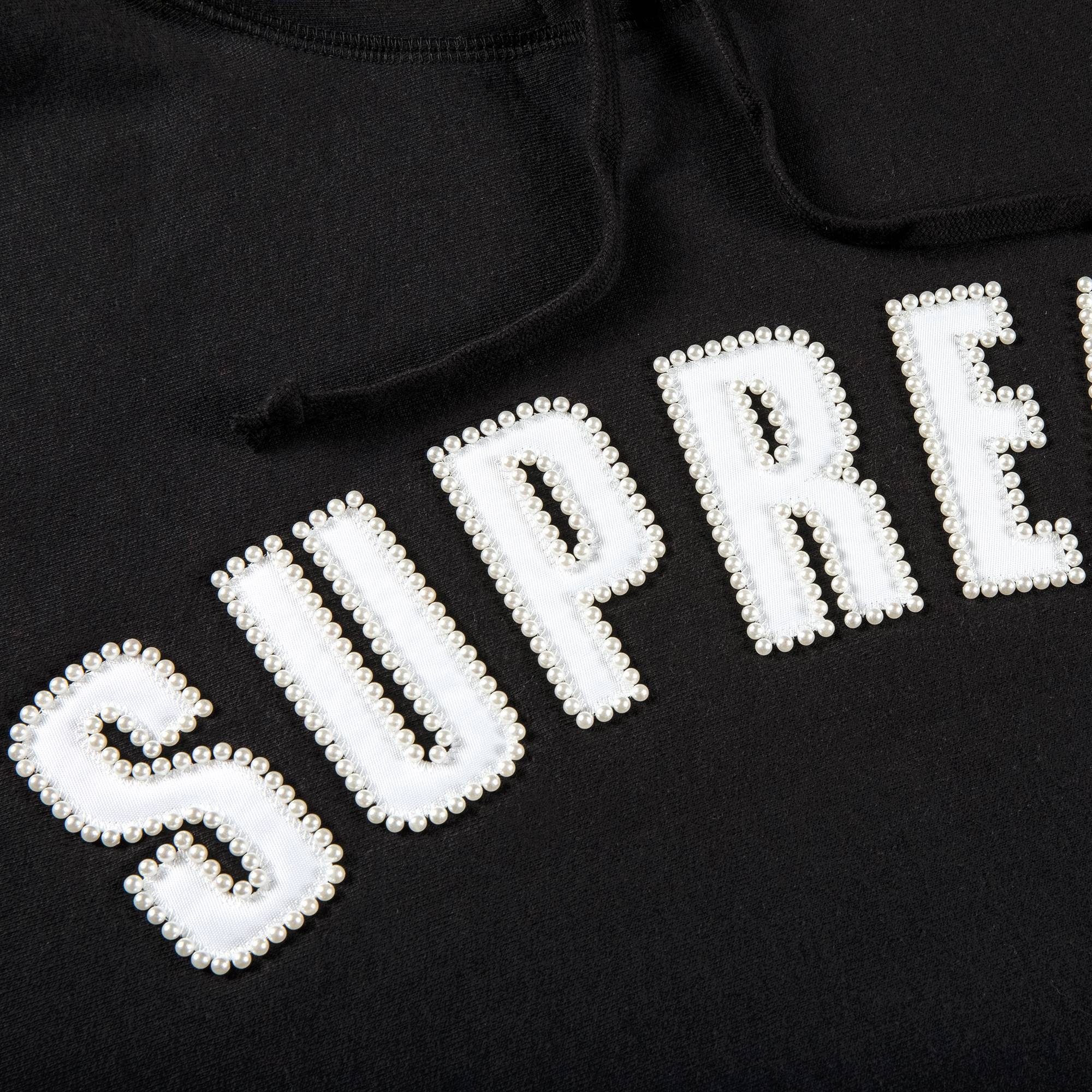 Supreme Pearl Logo Hooded Sweatshirt 'Black' - 2