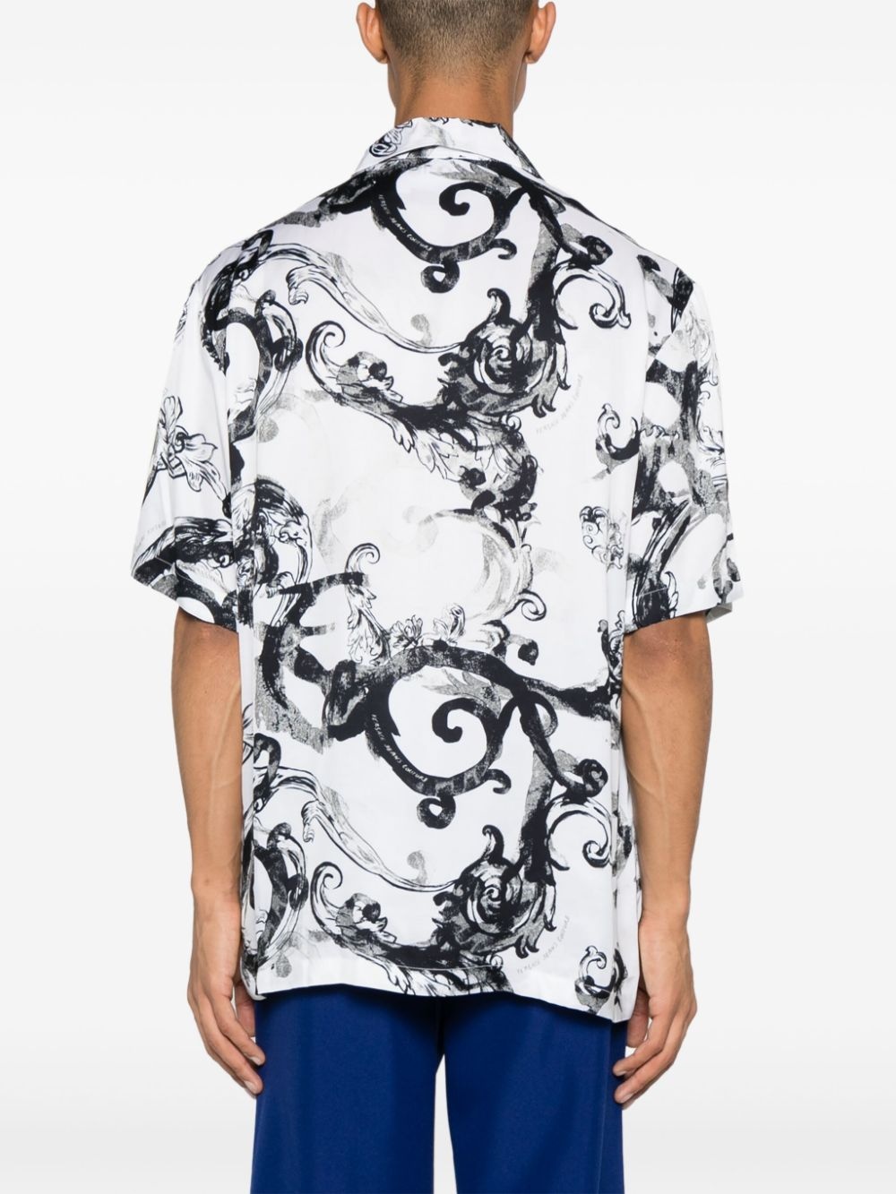Barocco-print short-sleeve shirt - 4
