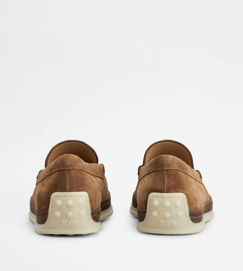 Tod's SLIP-ONS IN SUEDE - BROWN outlook