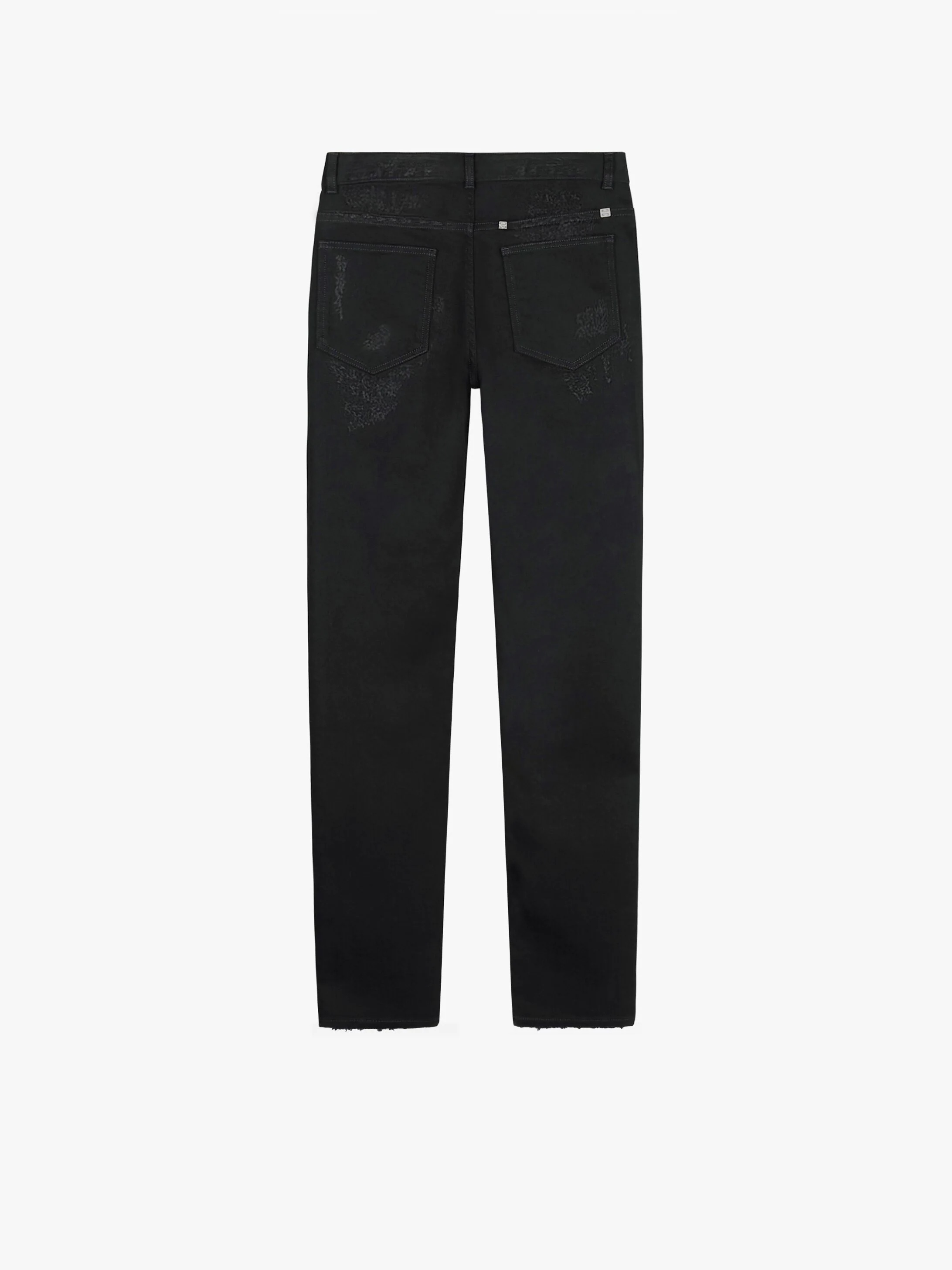 SLIM FIT JEANS IN DESTROYED DENIM - 2