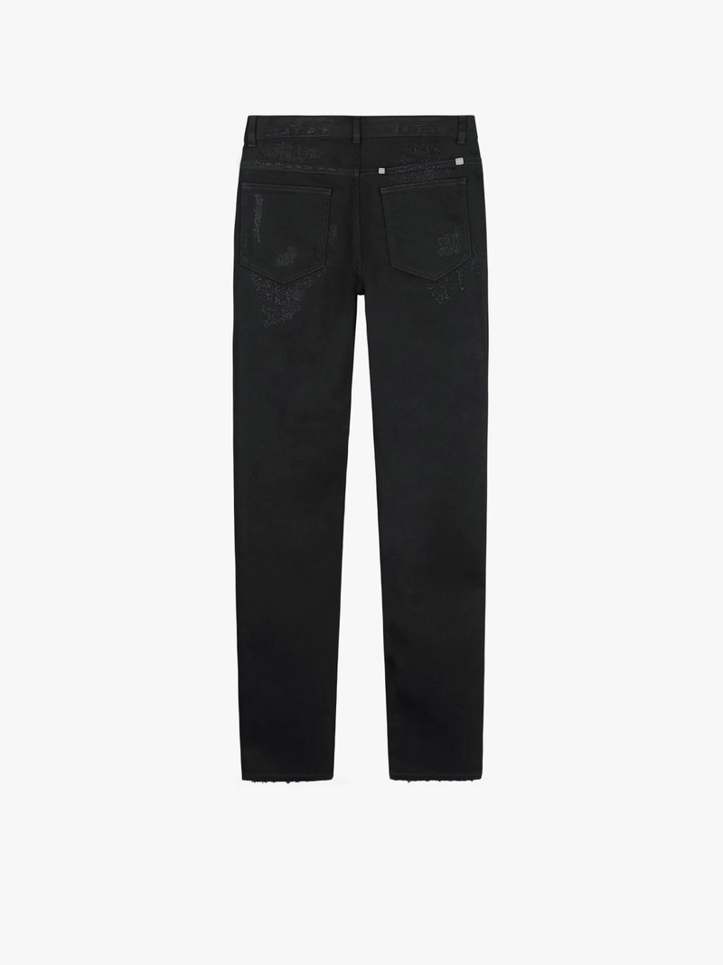 Givenchy SLIM FIT JEANS IN DESTROYED DENIM outlook