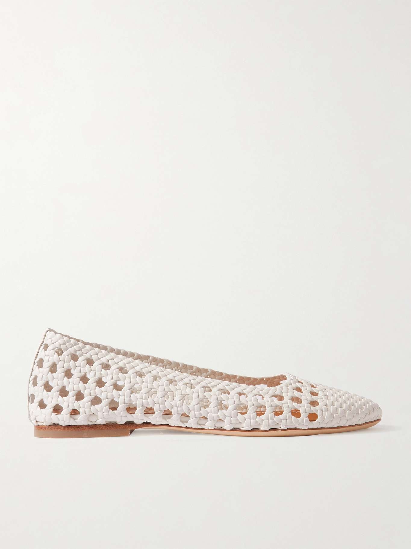 Nell woven leather ballet flats - 1