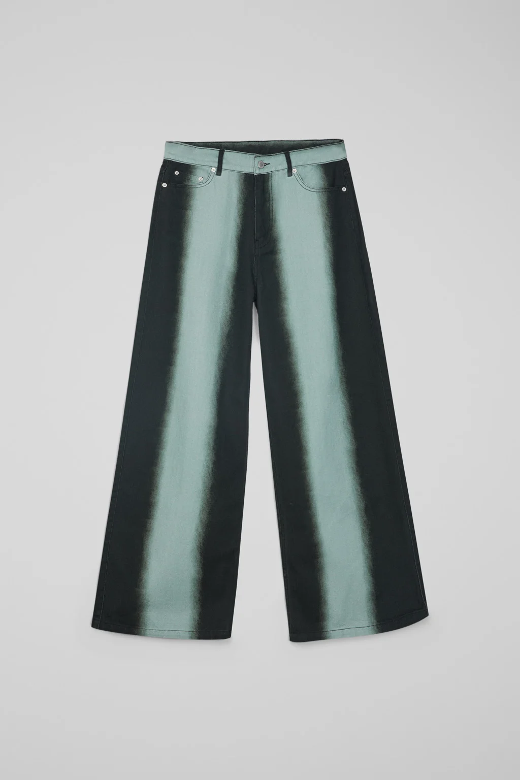 CAMPERLAB DENIM Black bootcut jeans with printed spray effect - 1