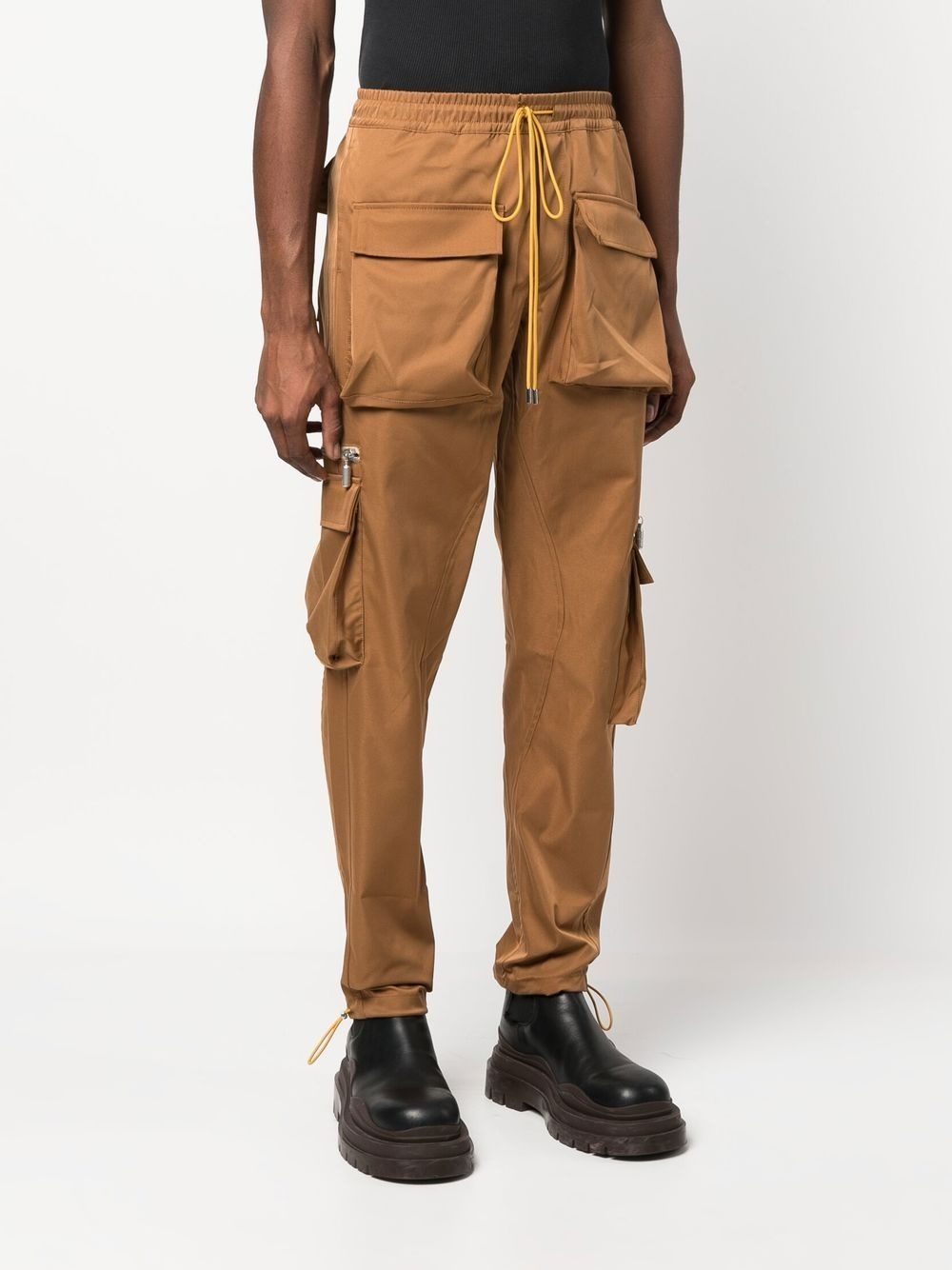 straight-leg cargo trousers - 3