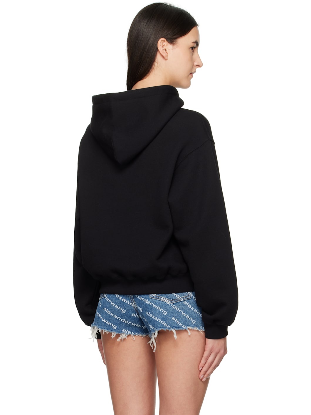 Black Puff Logo Hoodie - 3