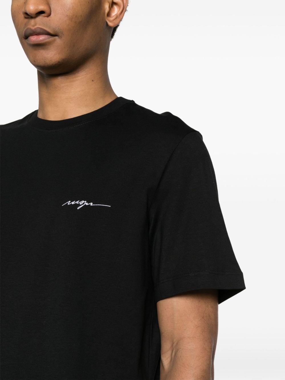 embroidered-logo cotton T-shirt - 5