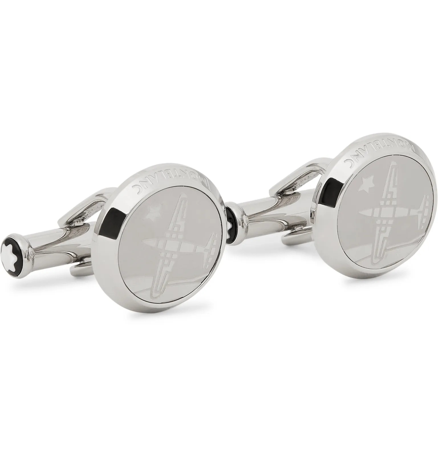 Le Petit Prince Engraved Stainless Steel Cufflinks - 1