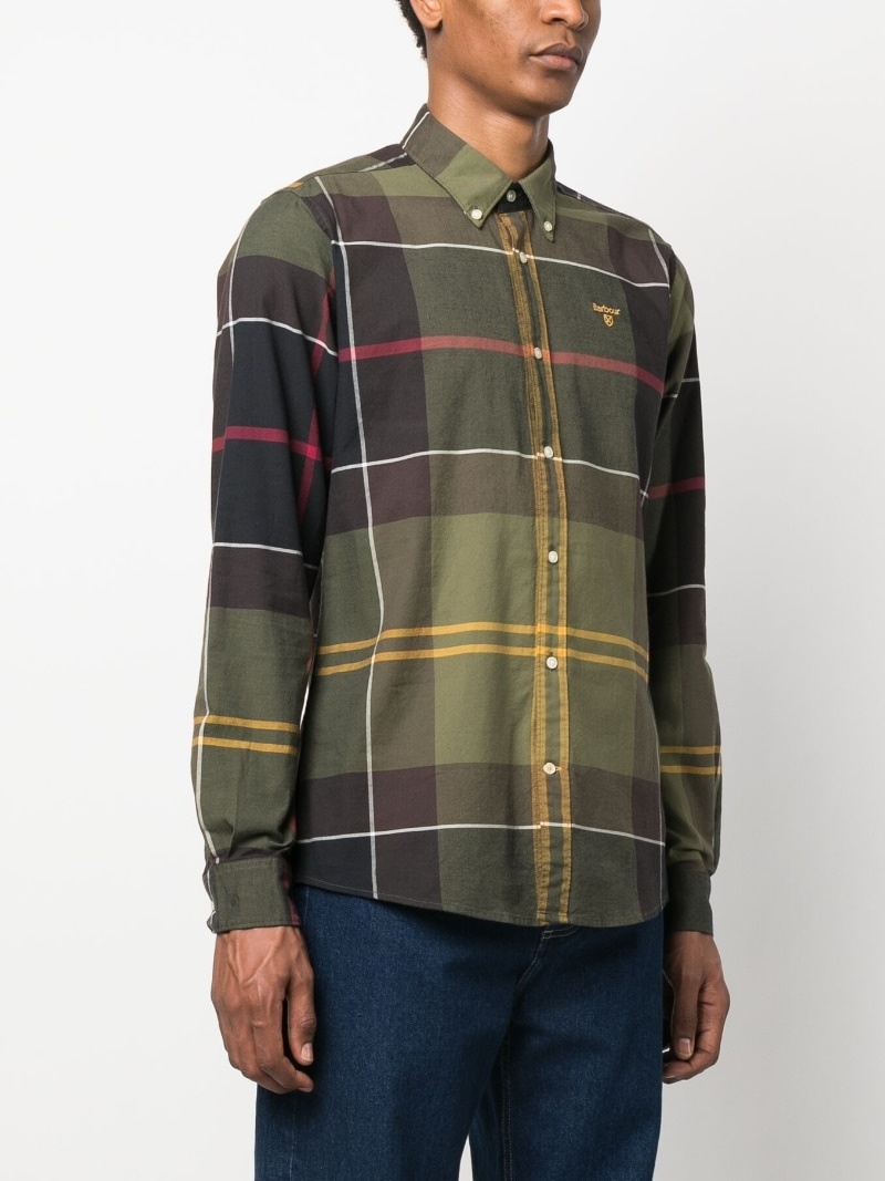 plaid-print long-sleeve shirt - 4