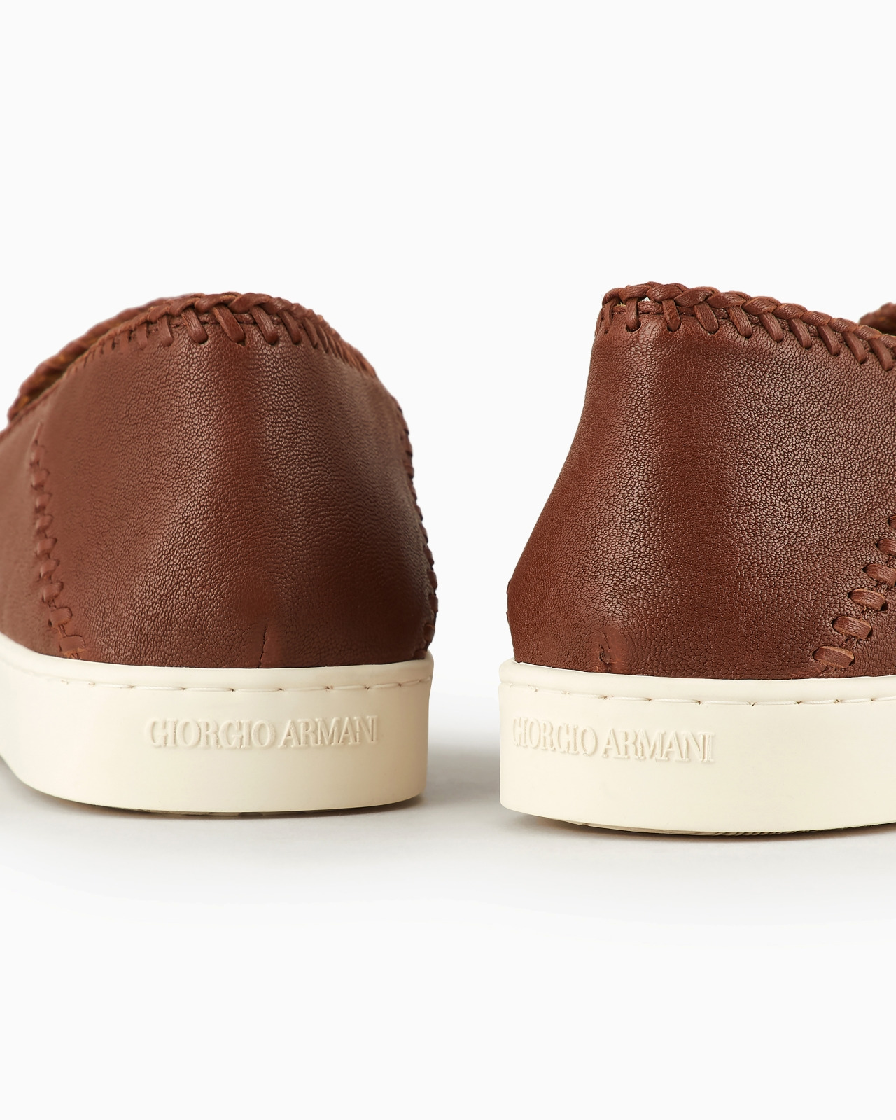 Galleria 3 nappa-leather slip-ons - 3