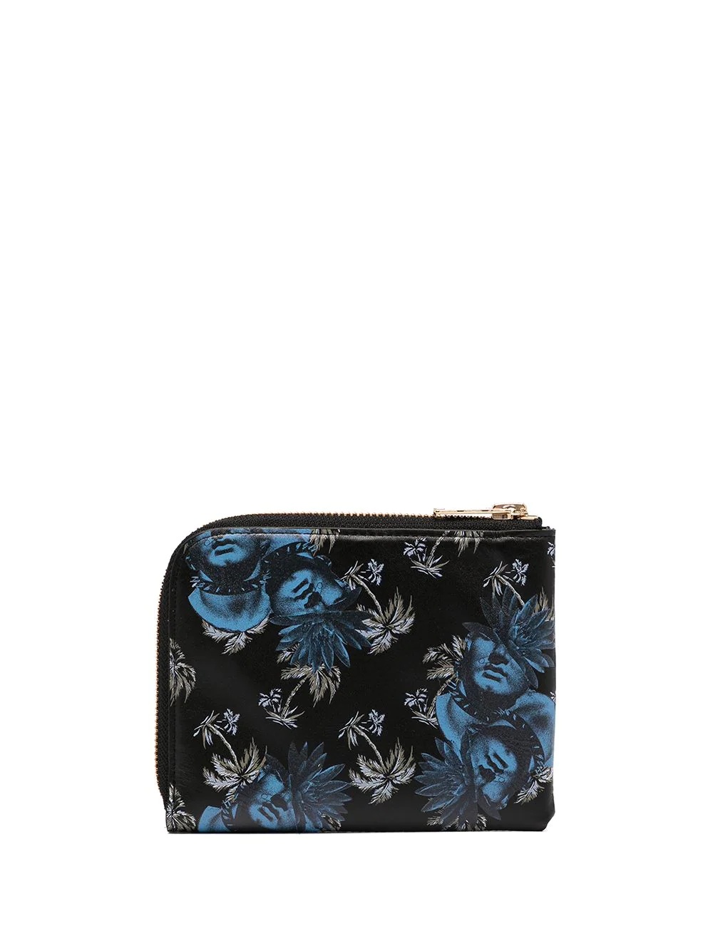 graphic-print leather wallet - 2