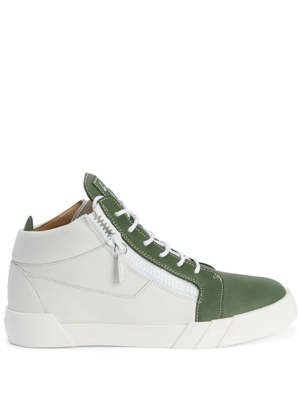 high-top zip-up sneakers - 1