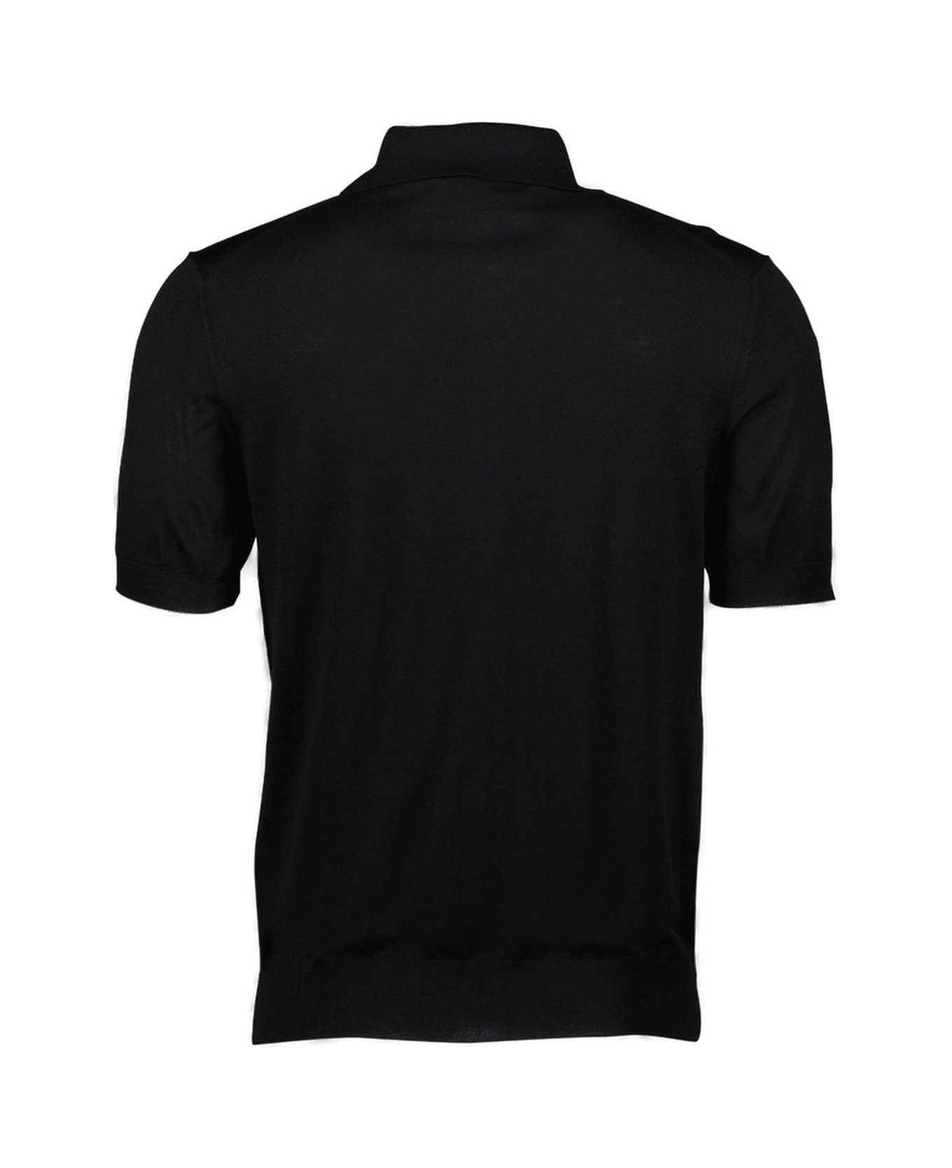 Logo-jacquard Short-sleeved Polo Shirt - 2