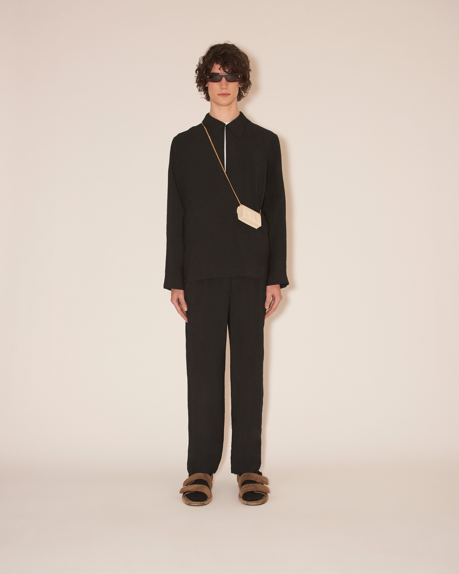 MARLO - Long sleeve v-neck - Black - 3