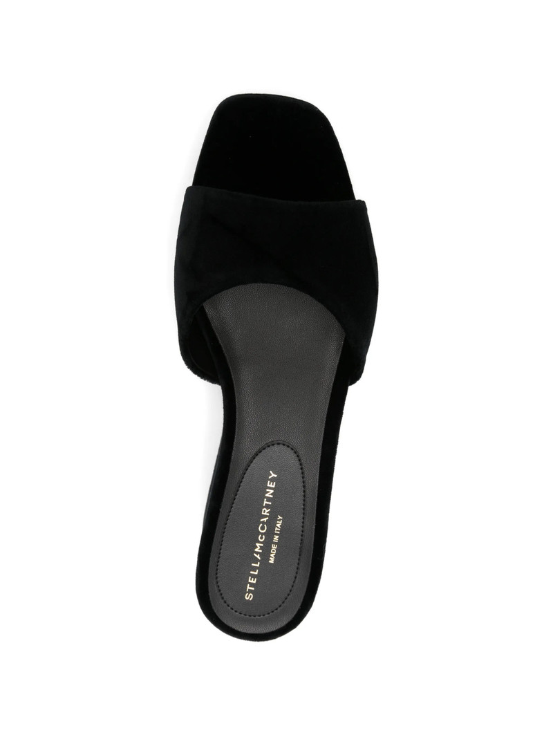 Stella McCartney Stella Mccartney Velvet Platform Sandals outlook