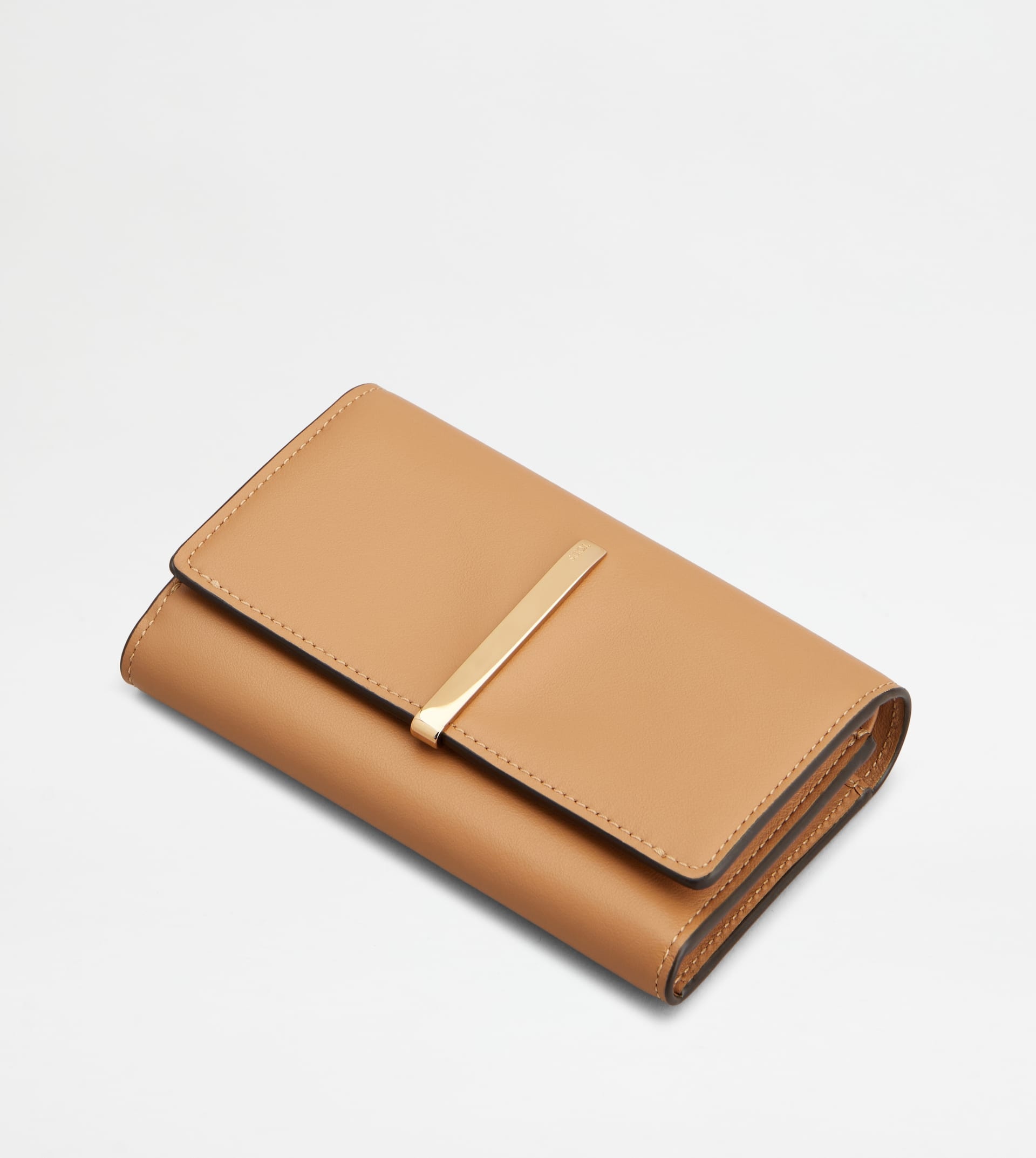 WALLET IN LEATHER - BEIGE - 3