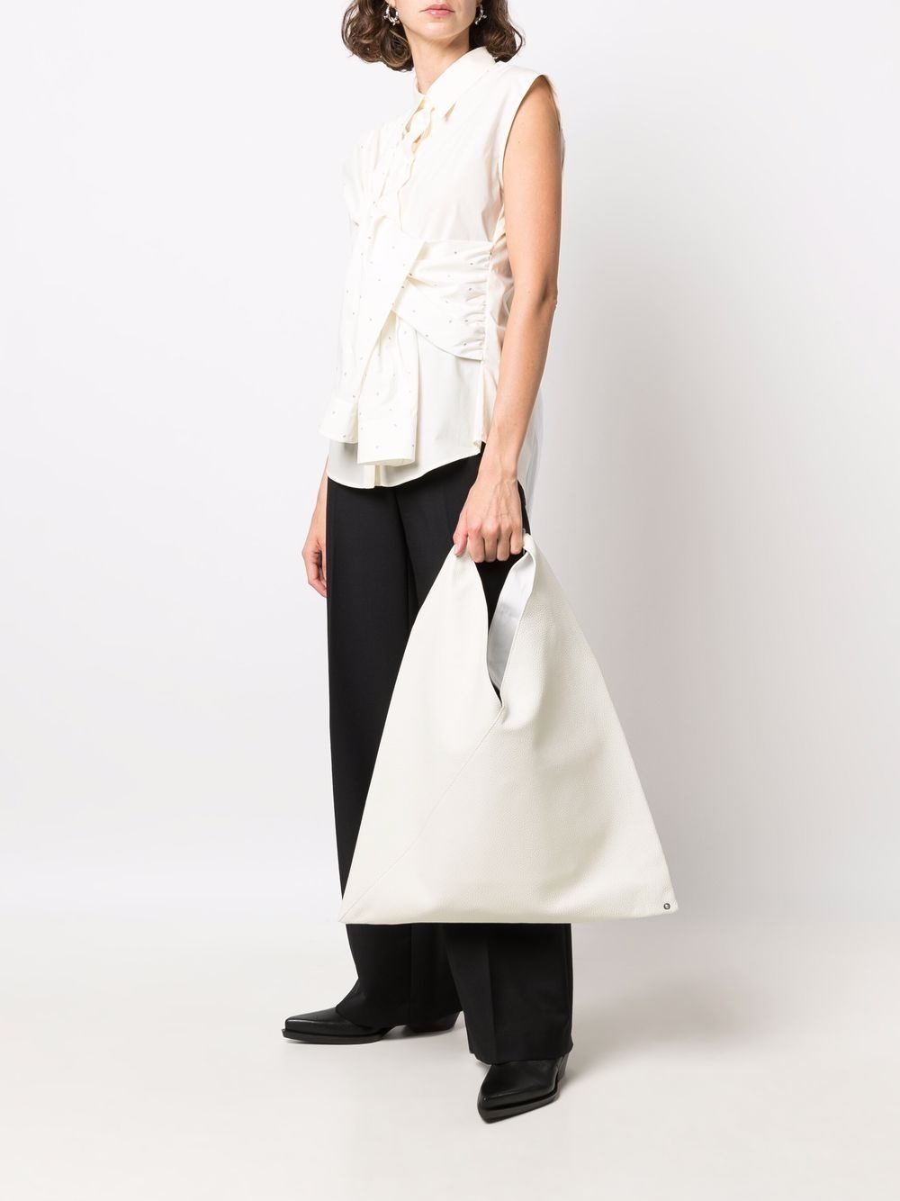 pebbled-texture tote bag - 2