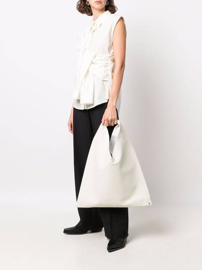 MM6 Maison Margiela pebbled-texture tote bag outlook