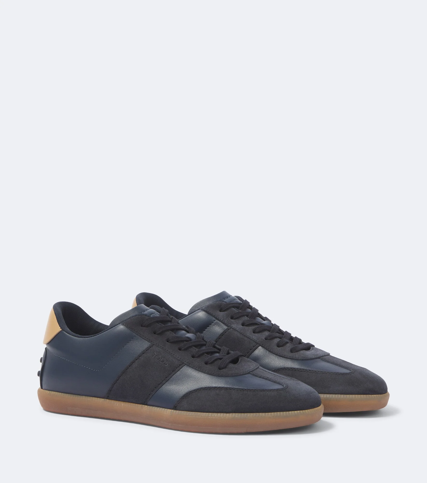 Tabs leather and suede sneakers - 1