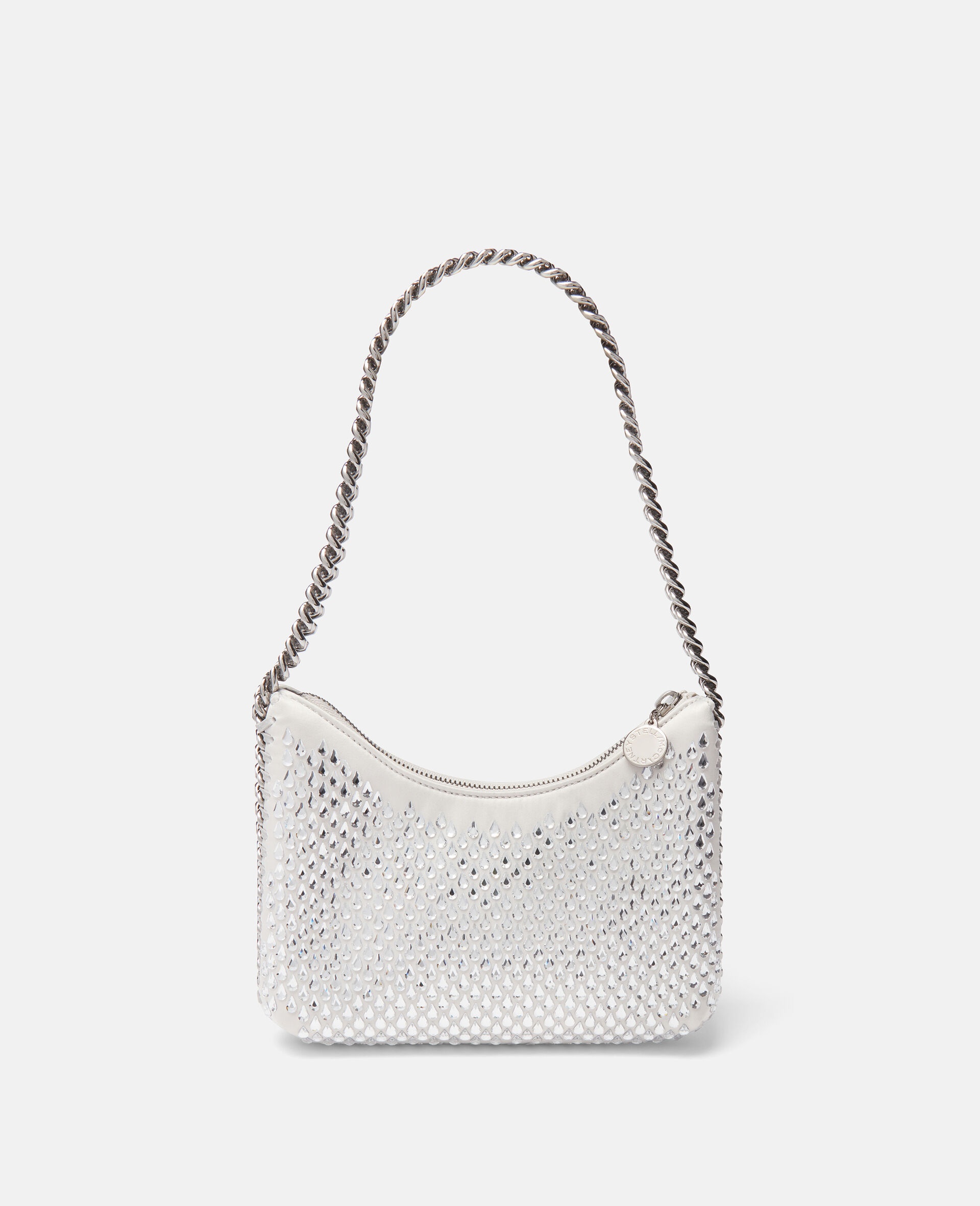 Falabella Crystal Mesh Mini Zipped Shoulder Bag - 4